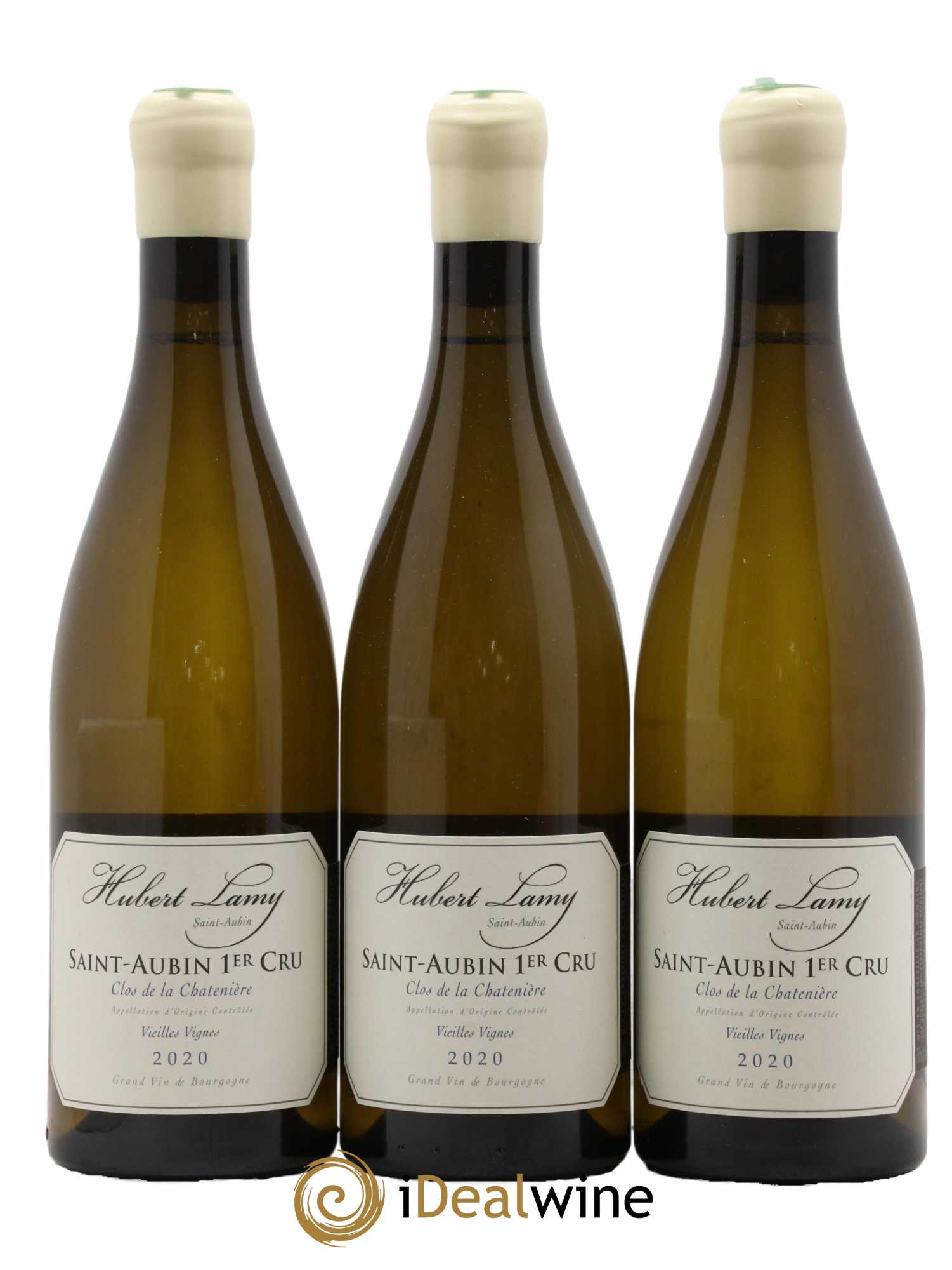 Saint-Aubin 1er Cru Clos de la Chatenière Vieilles Vignes Hubert Lamy 2020 - Lot de 3 bouteilles - 0
