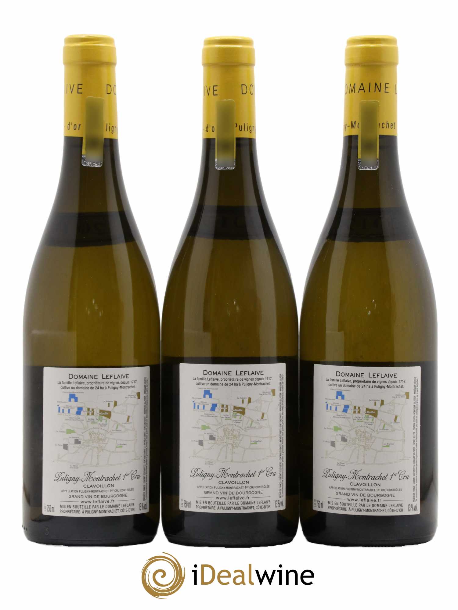 Puligny-Montrachet 1er Cru Clavoillon Leflaive (Domaine) 2017 - Lot de 3 bouteilles - 1