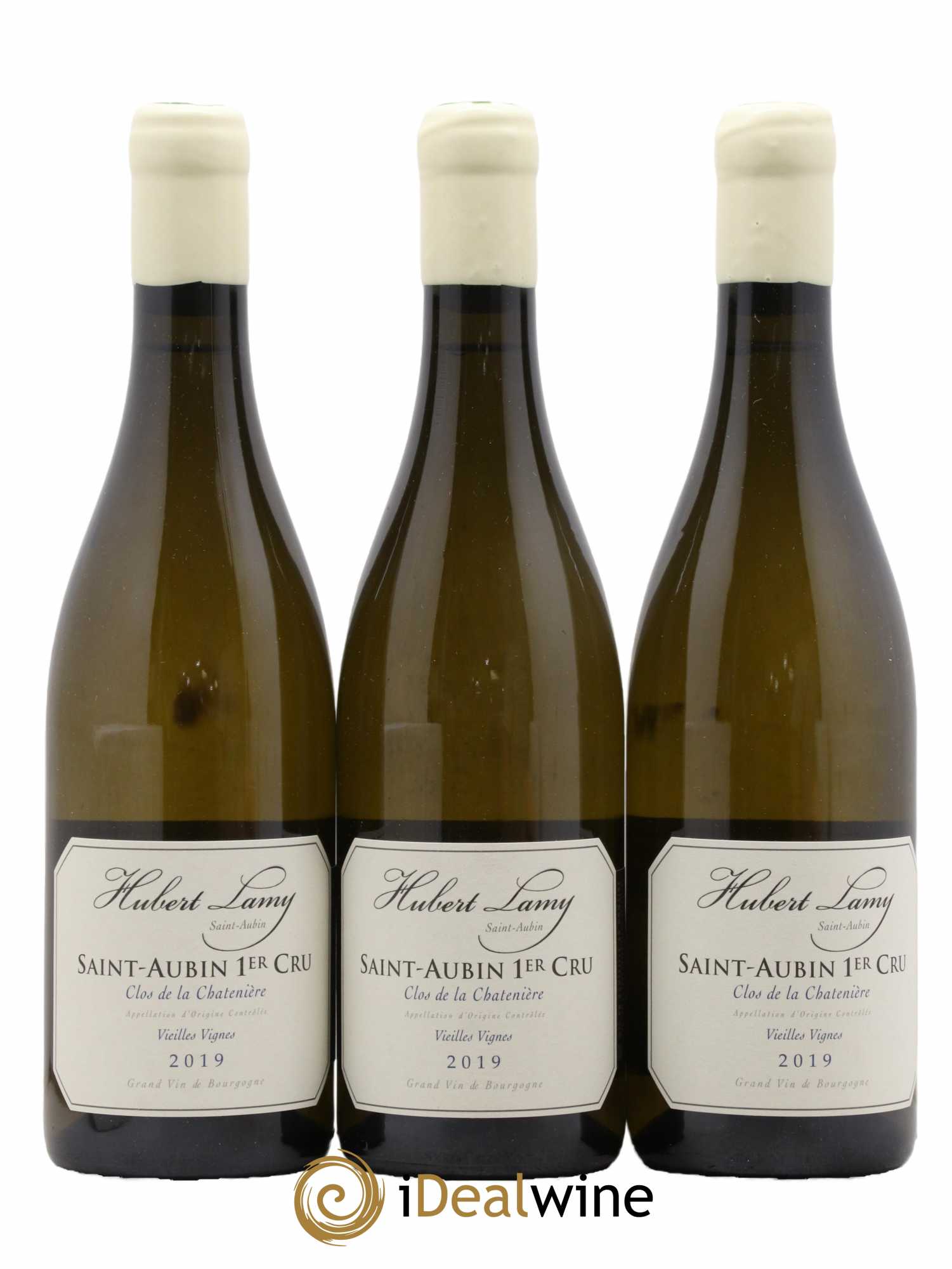 Saint-Aubin 1er Cru Clos de la Chatenière Vieilles Vignes Hubert Lamy 2019 - Lot de 3 bouteilles - 0