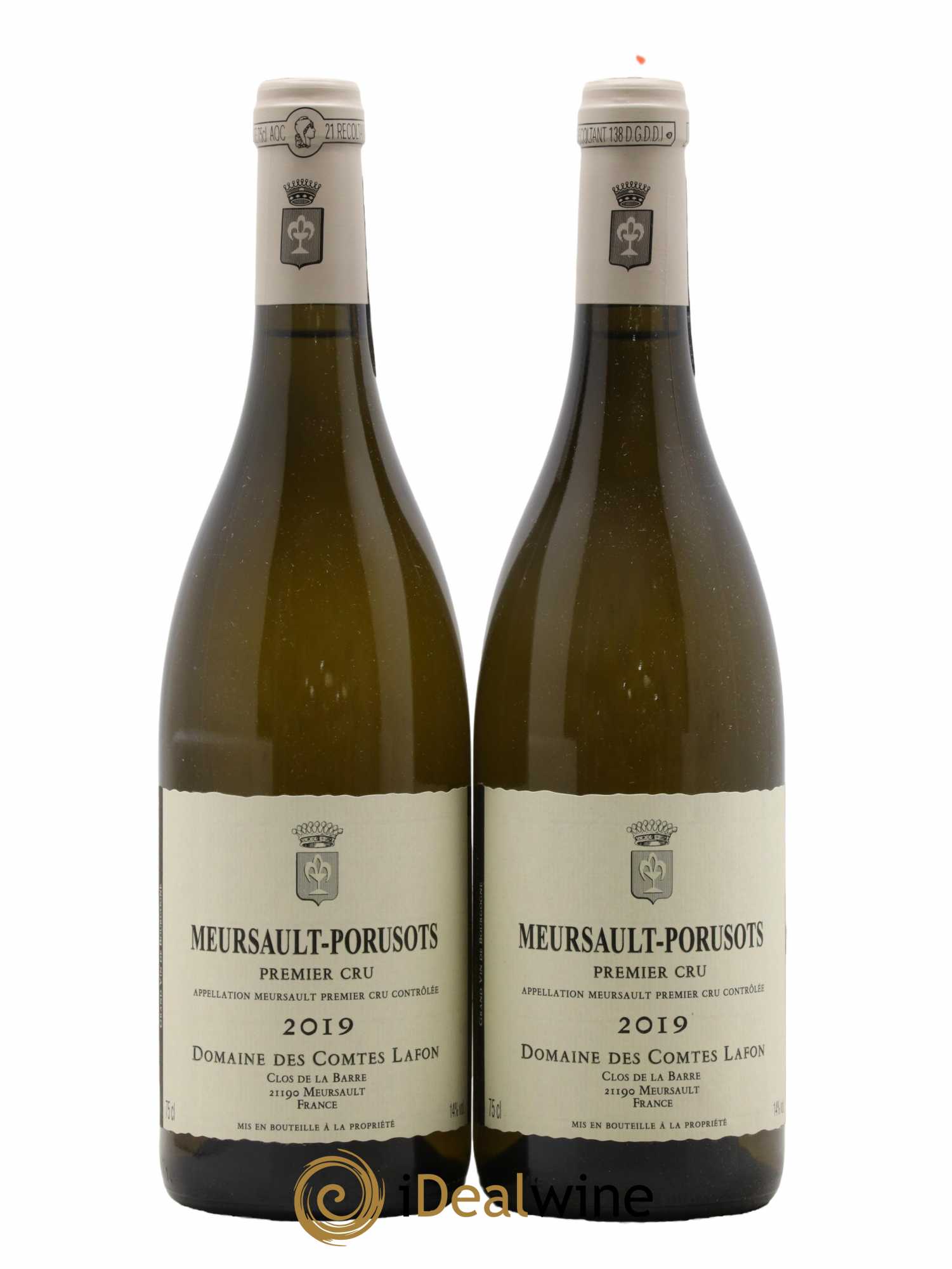 Meursault 1er Cru Porusots Comtes Lafon (Domaine des) 2019 - Lot de 2 bouteilles - 0