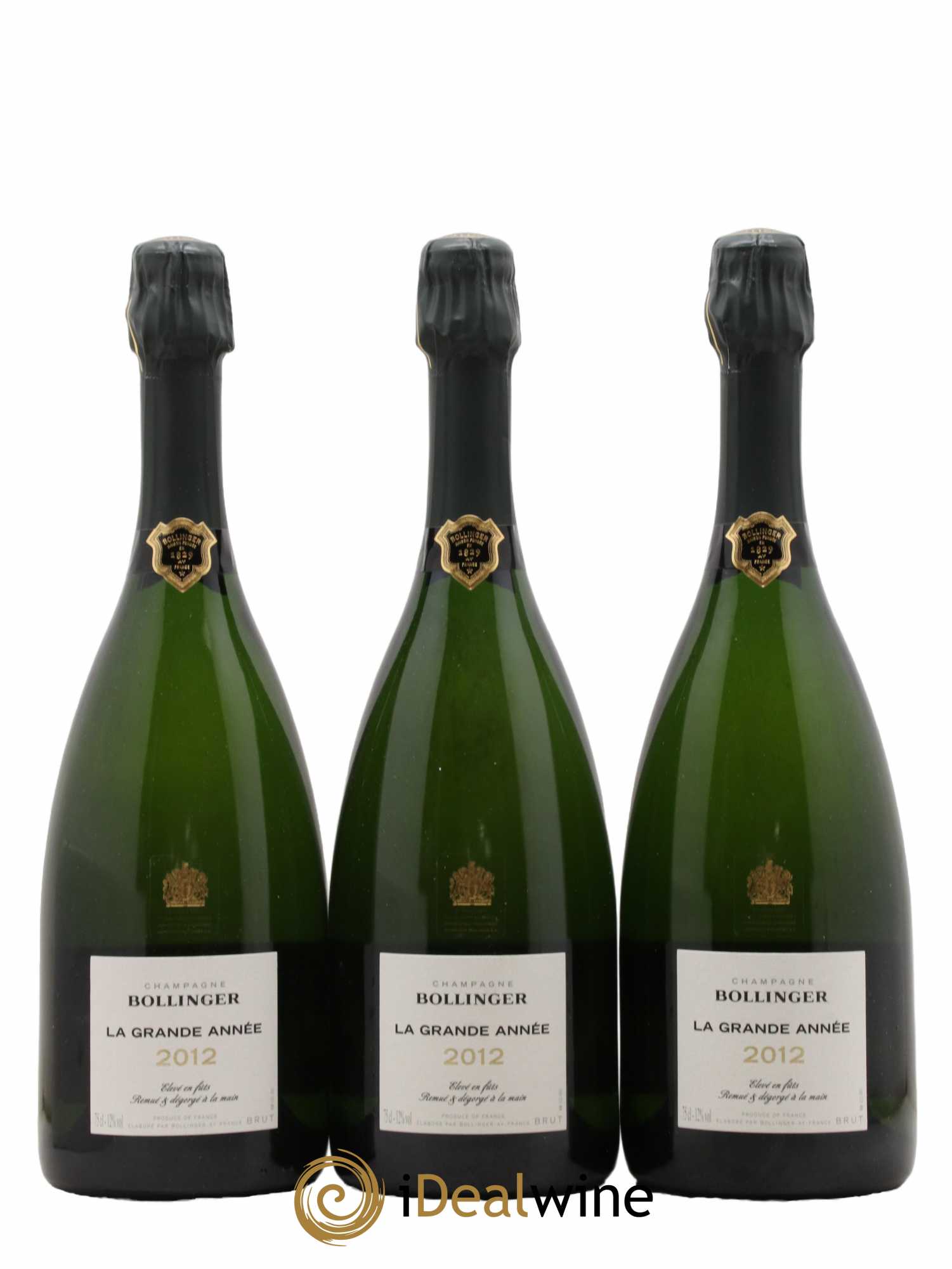 La Grande Année Brut Bollinger 2012 - Lot de 3 bouteilles - 0