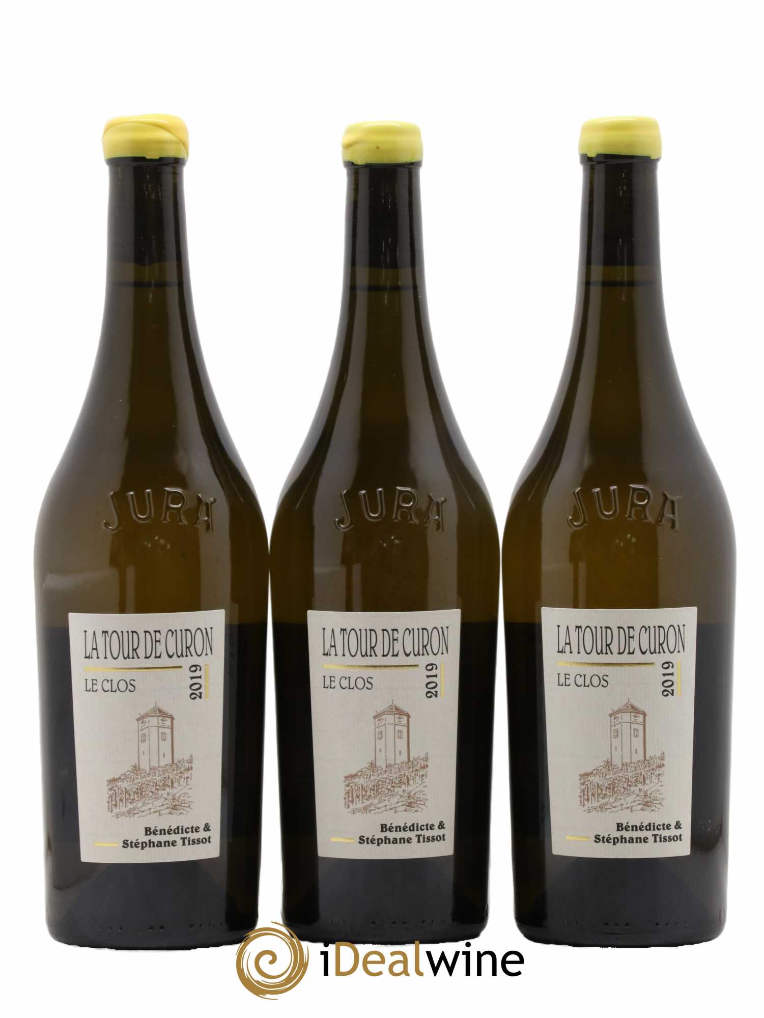 Arbois Chardonnay Le Clos de la Tour de Curon Bénédicte et Stéphane Tissot 2019 - Lot de 3 bouteilles - 0