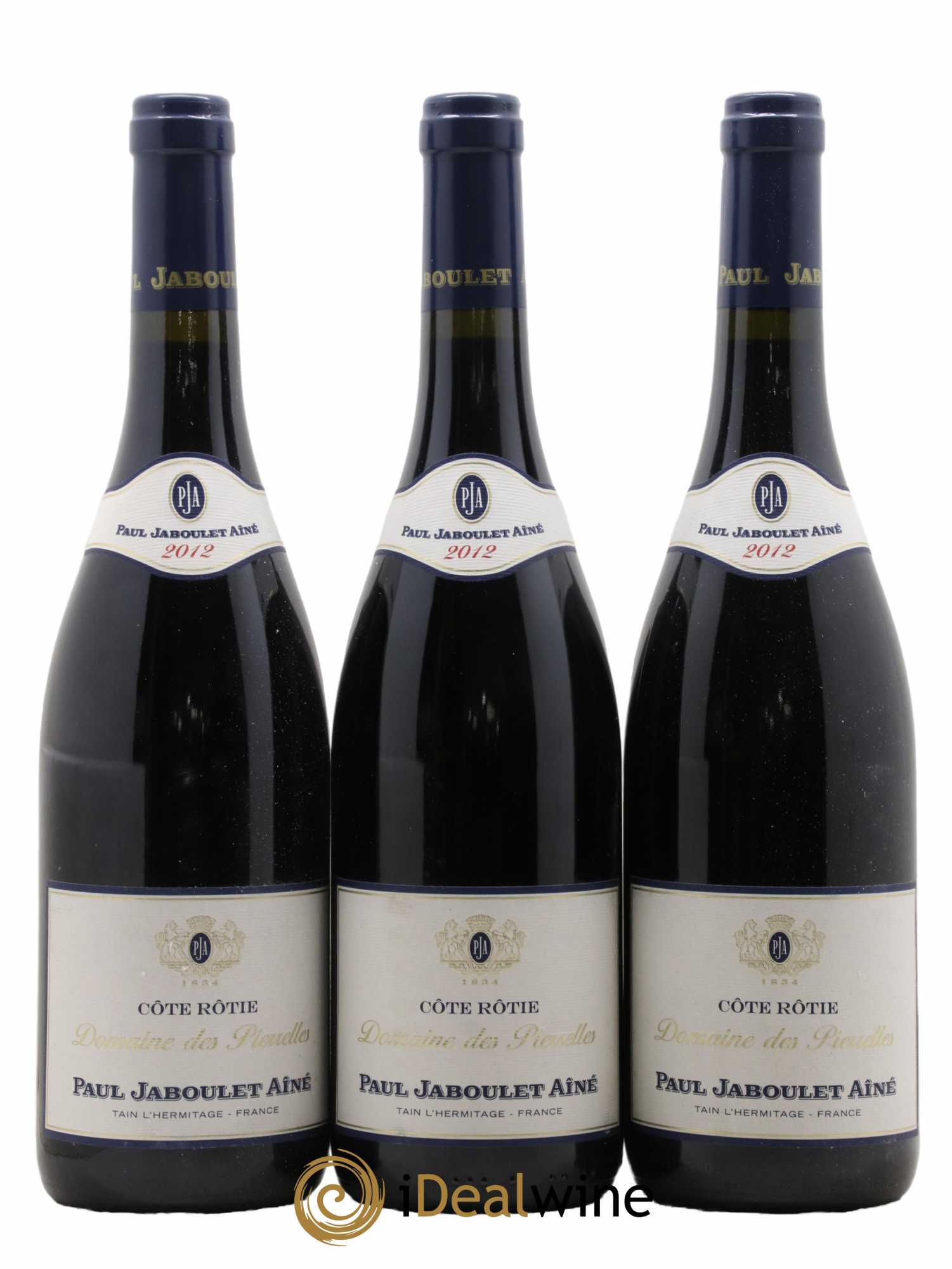 Côte-Rôtie Domaine des Pierrelles Paul Jaboulet Ainé 2012 - Lot of 6 bottles - 1