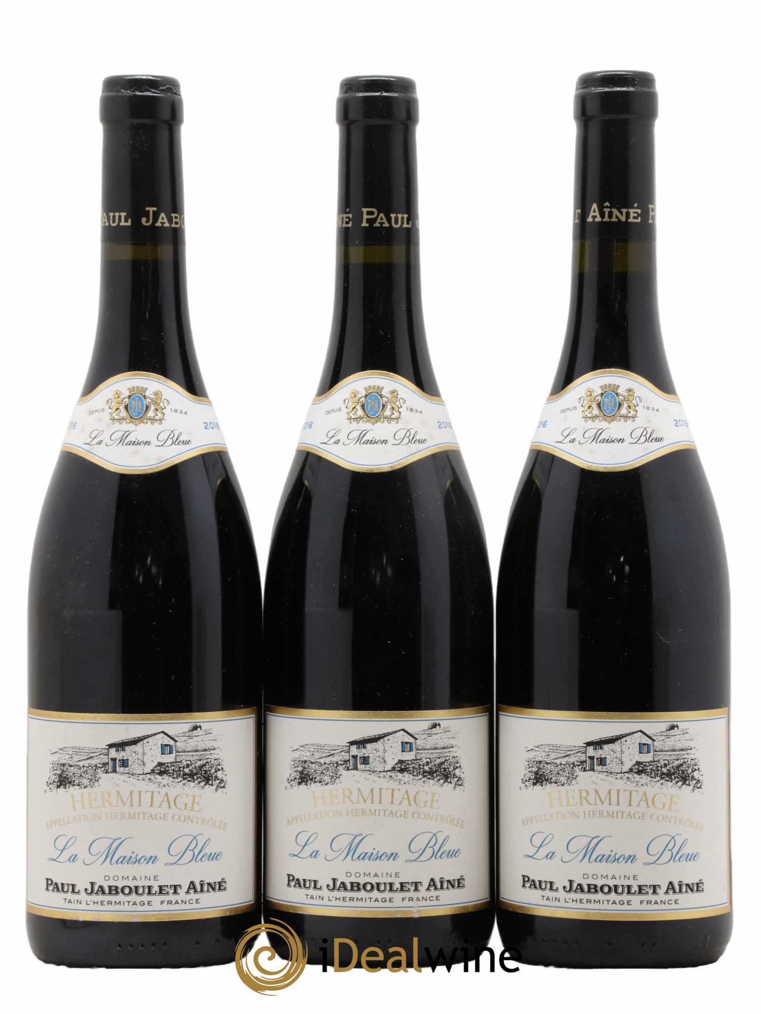 Hermitage La Maison Bleue Paul Jaboulet Ainé 2016 - Lot de 3 bouteilles - 0