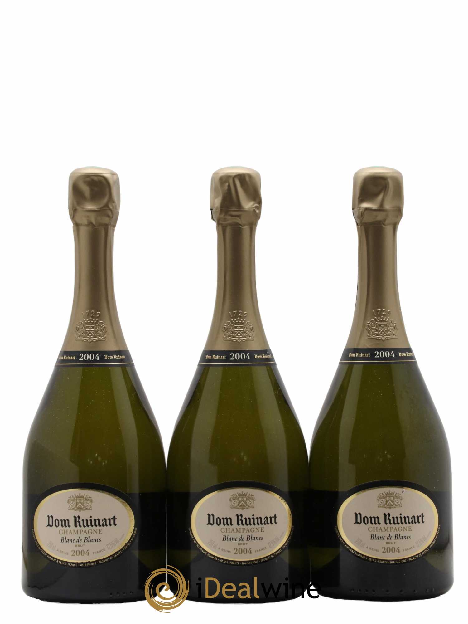Dom Ruinart Brut Ruinart 2004 - Lot de 3 bouteilles - 0