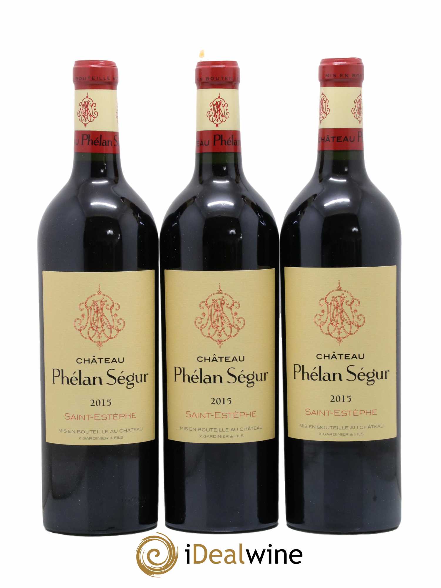 Château Phélan Ségur 2015 - Lot de 3 bouteilles - 0