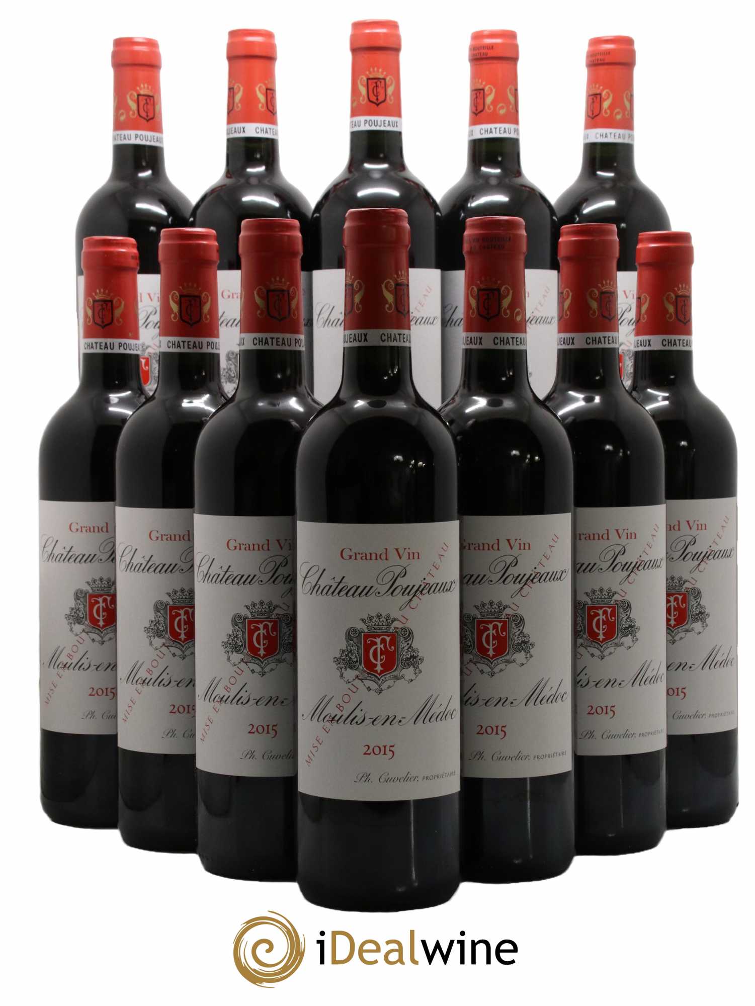 Château Poujeaux 2015 - Lot de 12 bouteilles - 0