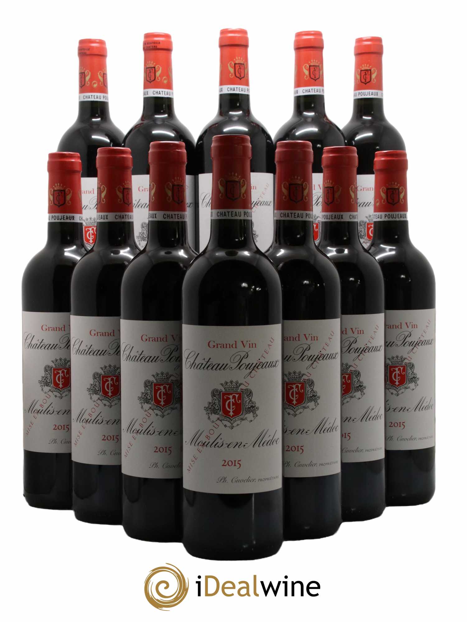 Château Poujeaux 2015 - Lot de 12 bouteilles - 0