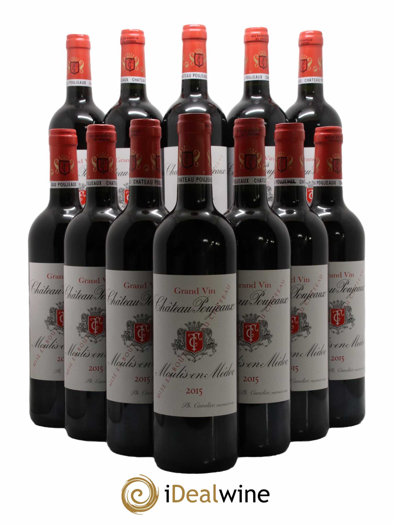 Château Poujeaux 2015 - Lot de 12 bouteilles - 0