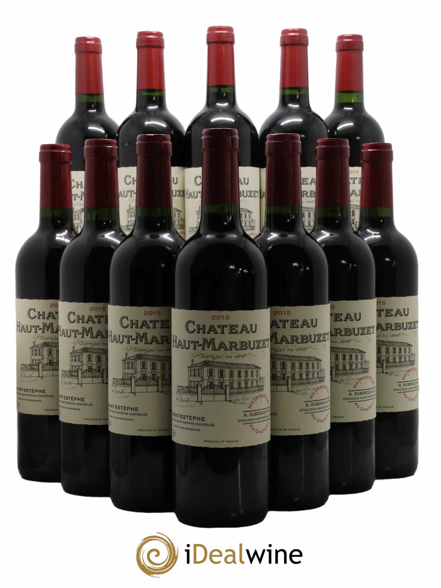Château Haut Marbuzet 2015 - Lot de 12 bouteilles - 0