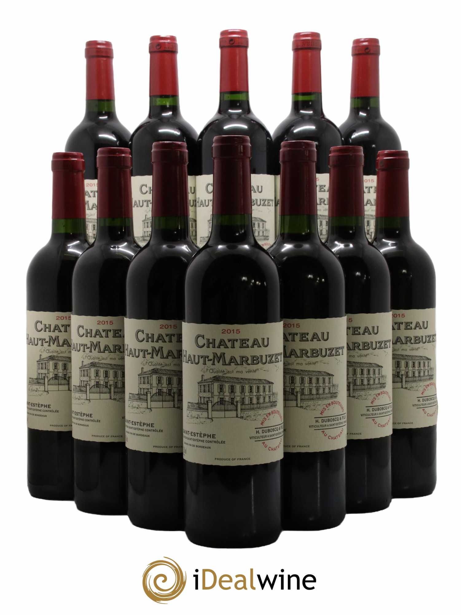 Château Haut Marbuzet 2015 - Lot de 12 bouteilles - 0