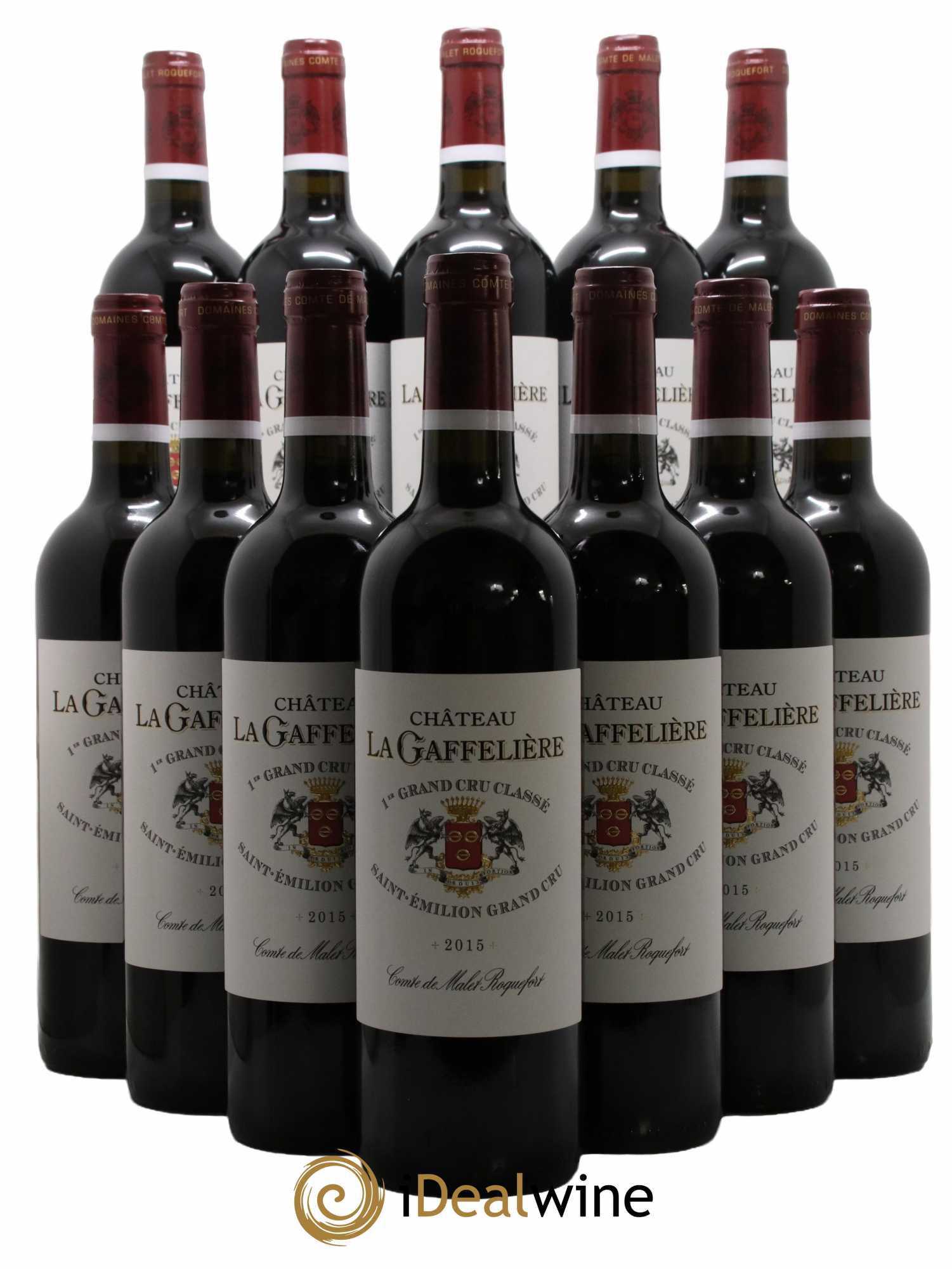Château la Gaffelière 1er Grand Cru Classé B 2015 - Lot de 12 bouteilles - 0
