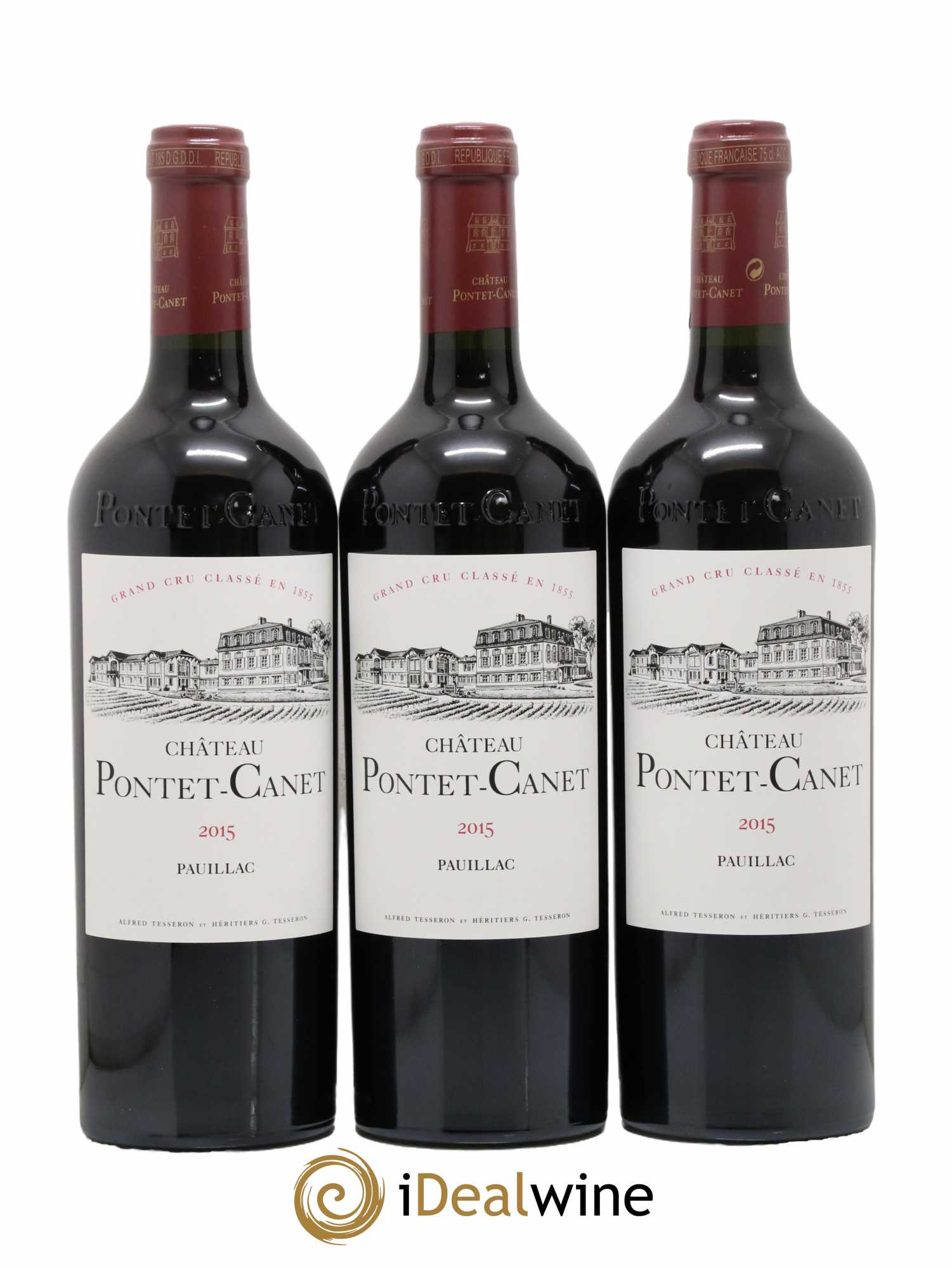 Château Pontet Canet 5ème Grand Cru Classé 2015 - Lot de 12 bouteilles - 3