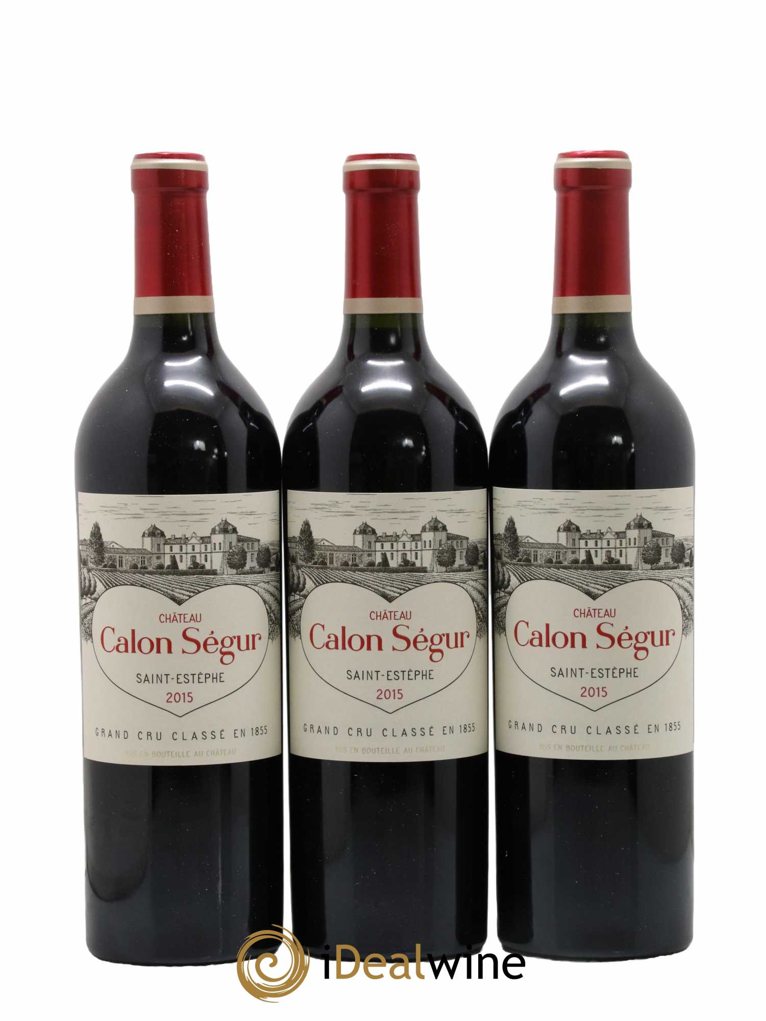 Château Calon Ségur 3ème Grand Cru Classé 2015 - Lot de 3 bouteilles - 0
