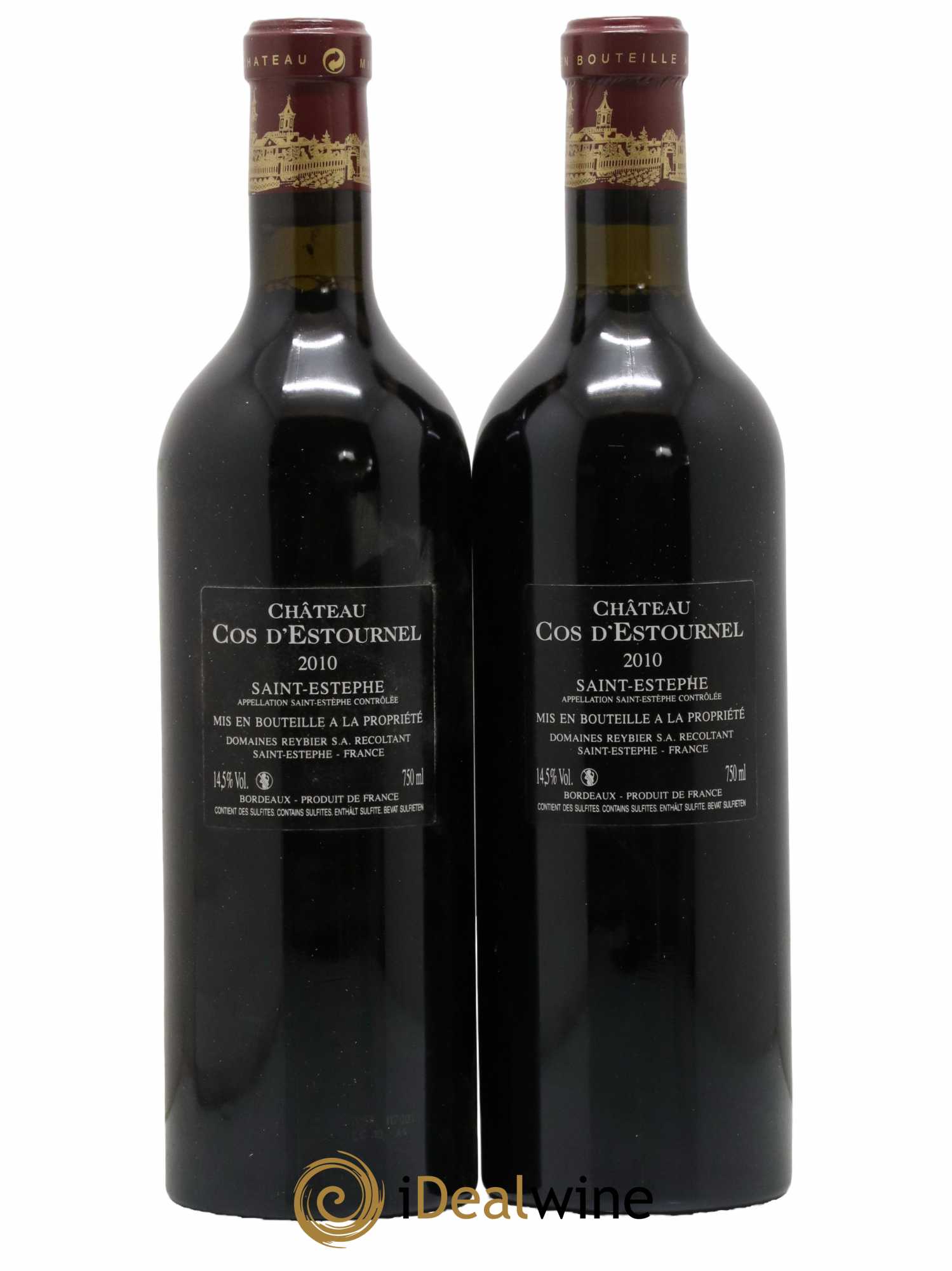 Cos d'Estournel 2ème Grand Cru Classé 2010 - Lot de 2 bouteilles - 1