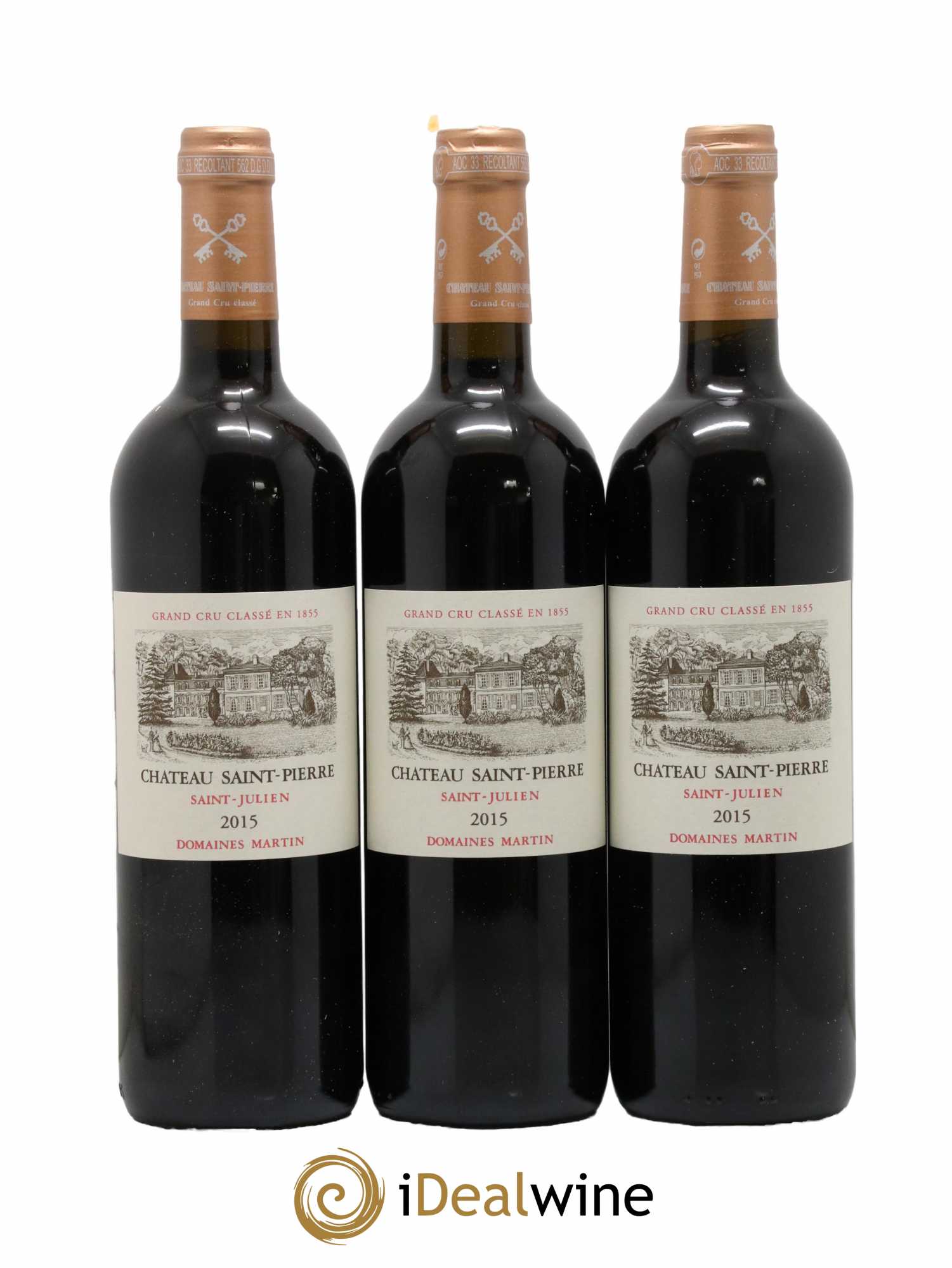 Château Saint-Pierre 4ème Grand Cru Classé 2015 - Lot de 12 bouteilles - 1