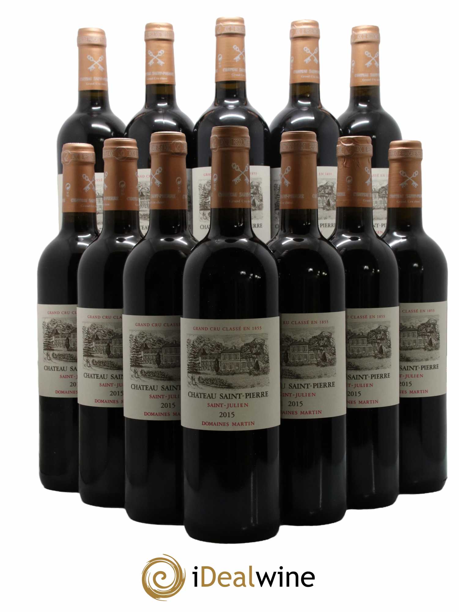 Château Saint-Pierre 4ème Grand Cru Classé 2015 - Lot de 12 bouteilles - 0