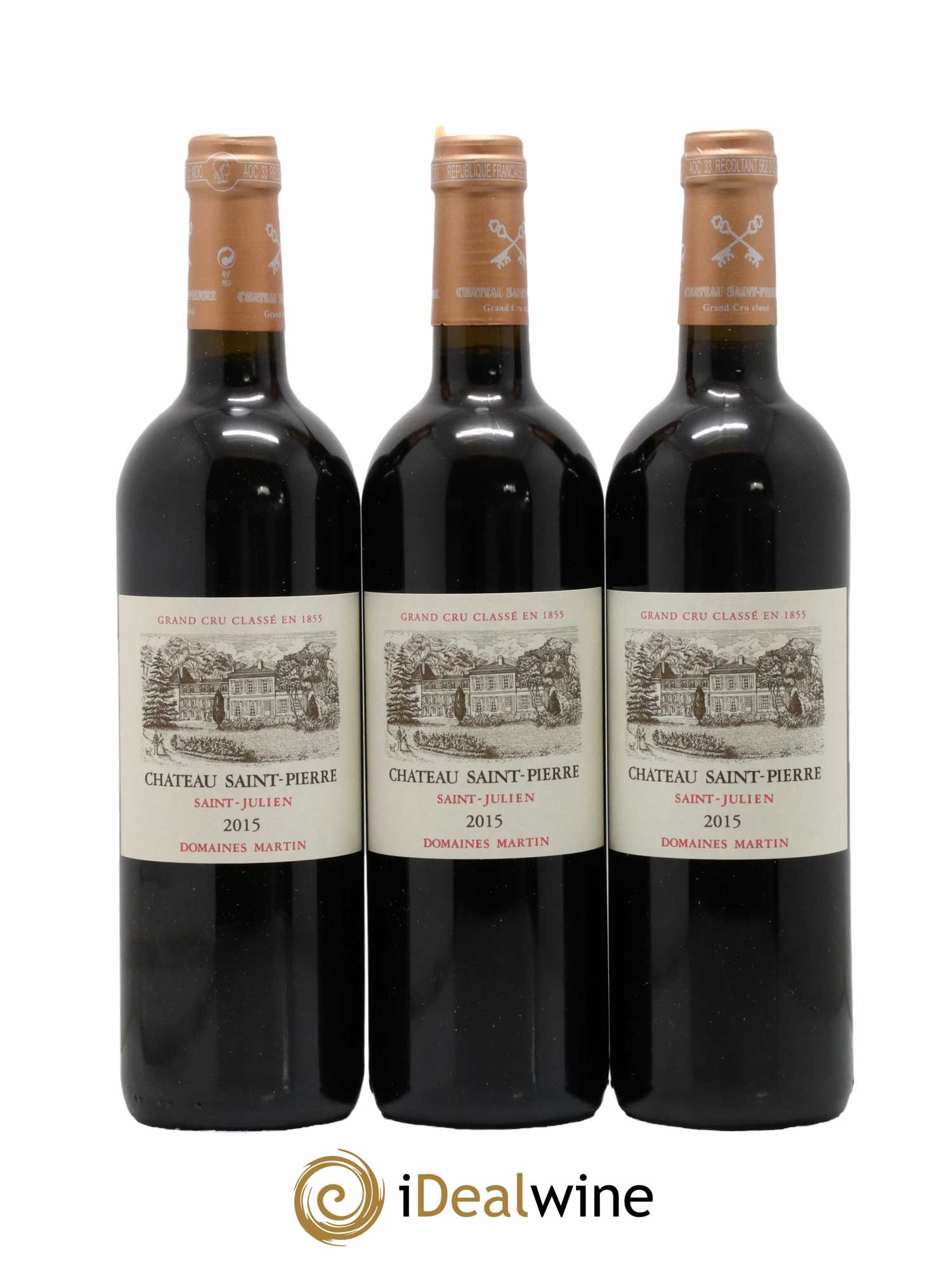 Château Saint-Pierre 4ème Grand Cru Classé 2015 - Lot de 12 bouteilles - 1