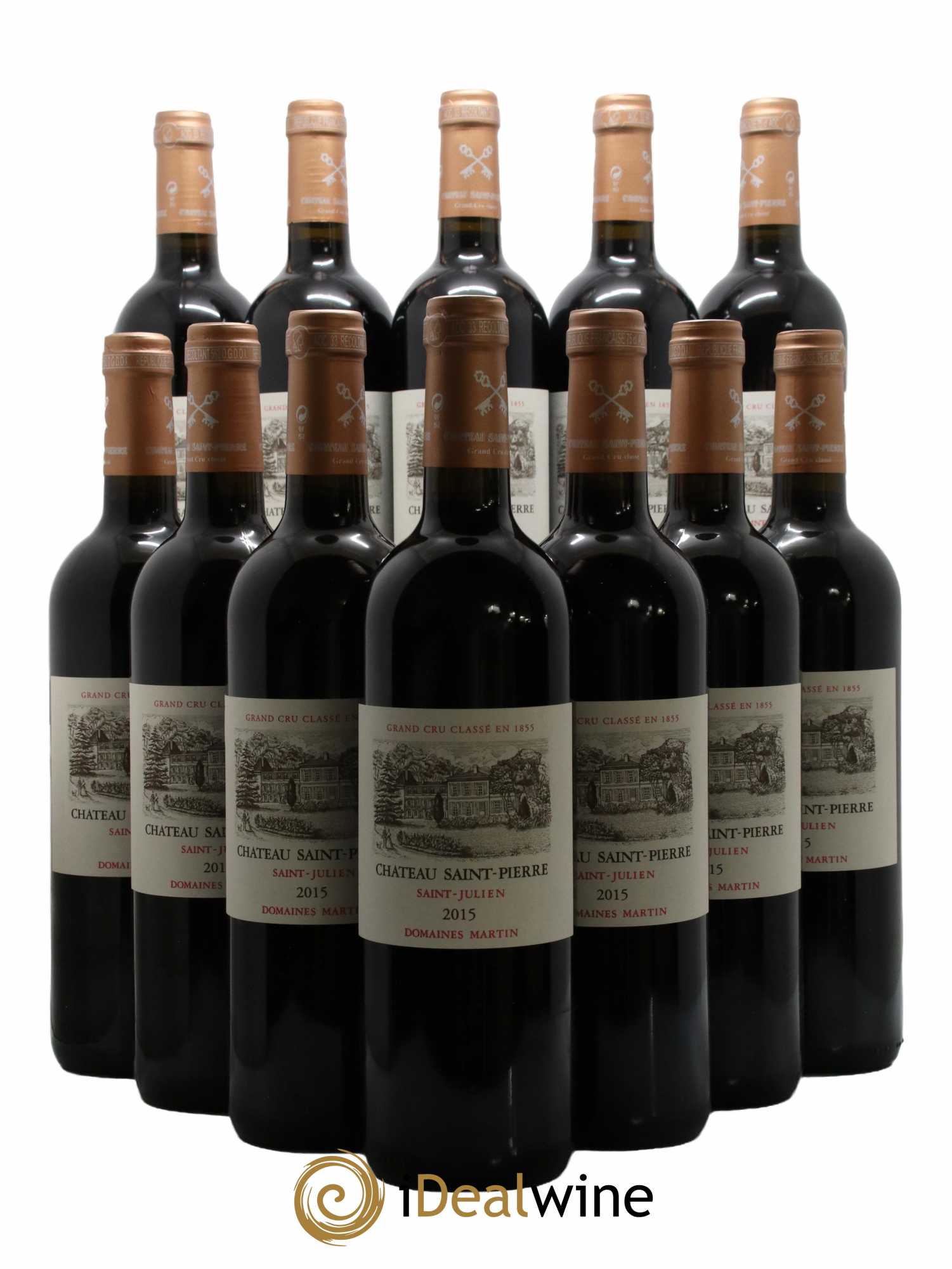 Château Saint-Pierre 4ème Grand Cru Classé 2015 - Lot de 12 bouteilles - 0