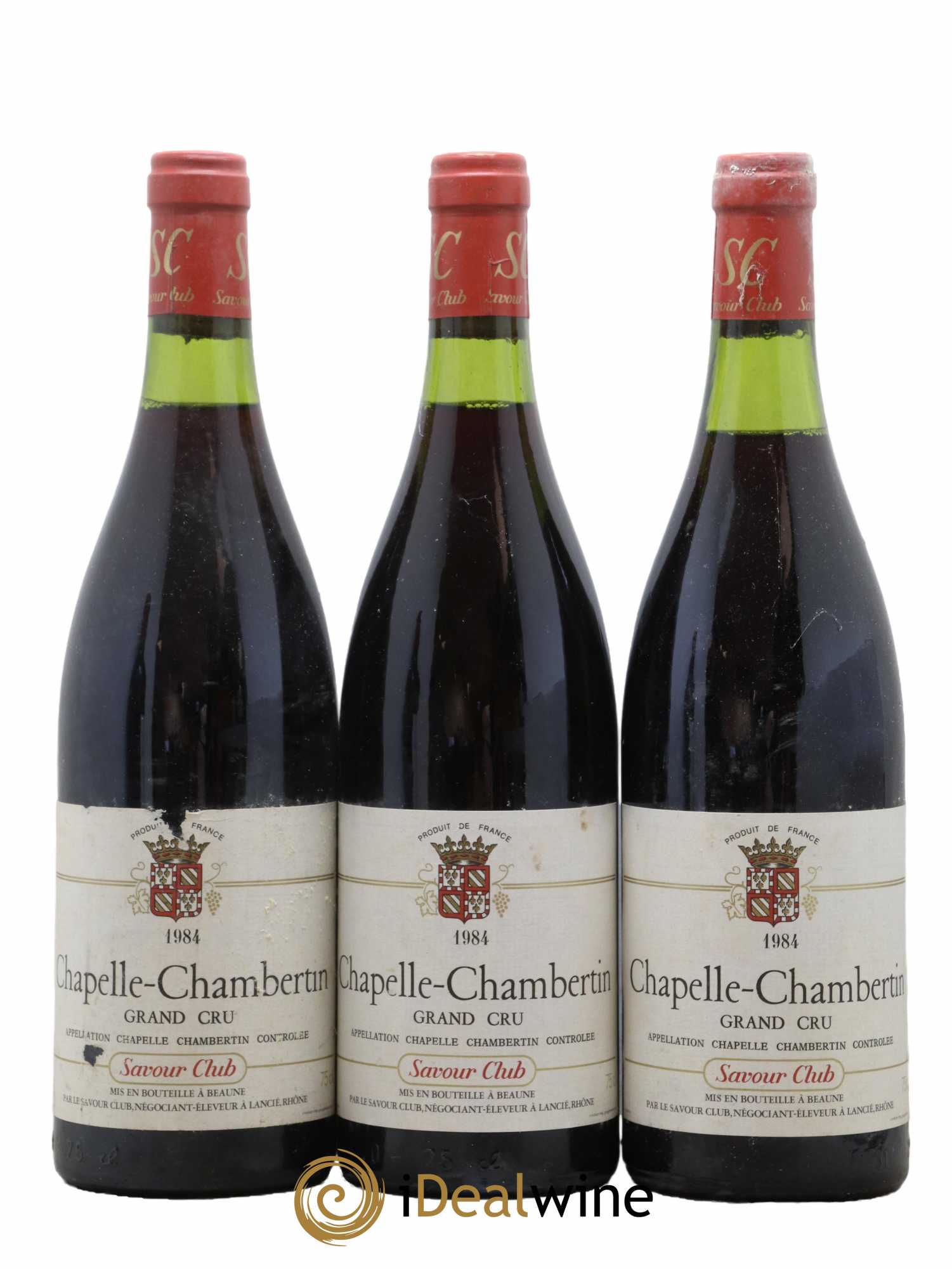 Chapelle-Chambertin Grand Cru Savour Club 1984 - Lot de 3 bouteilles - 0