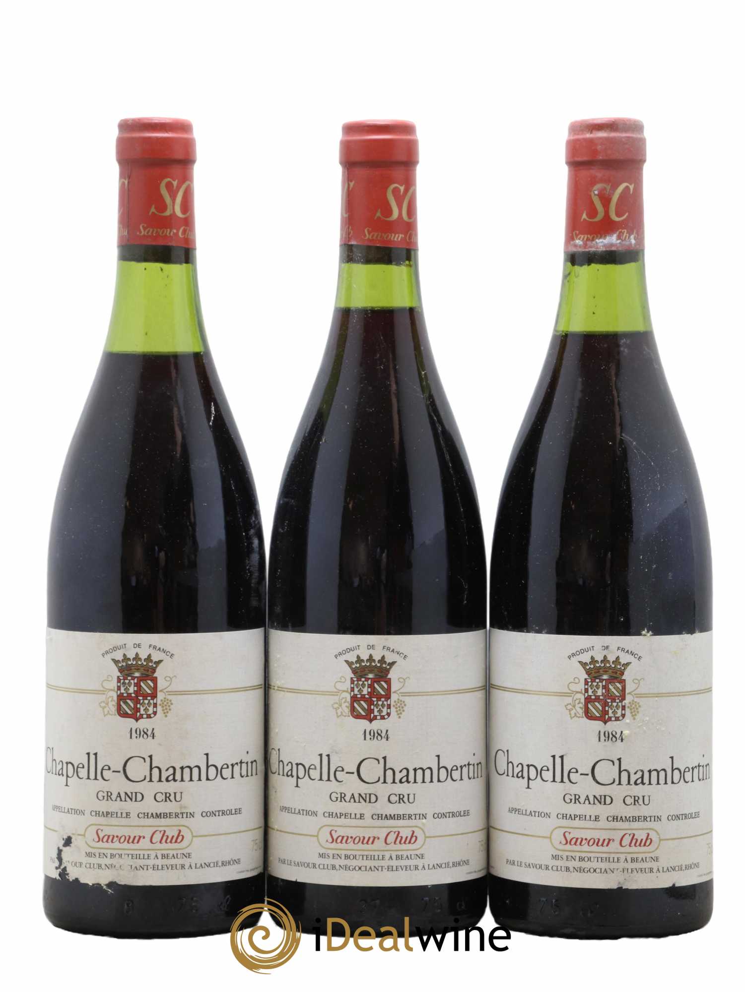 Chapelle-Chambertin Grand Cru Savour Club 1984 - Lot de 3 bouteilles - 0