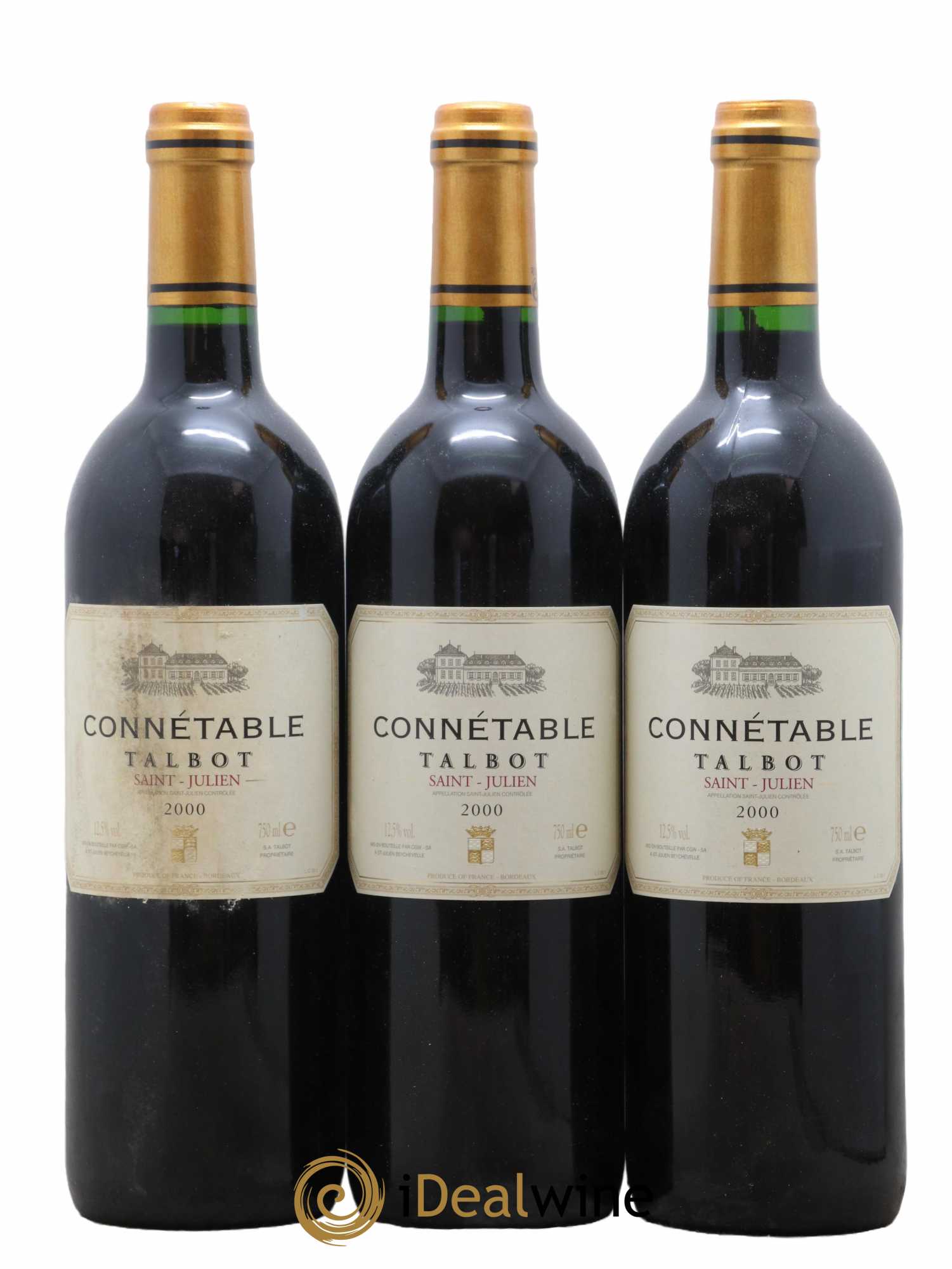 Connétable de Talbot Second Vin 2000 - Lot de 3 bouteilles - 0