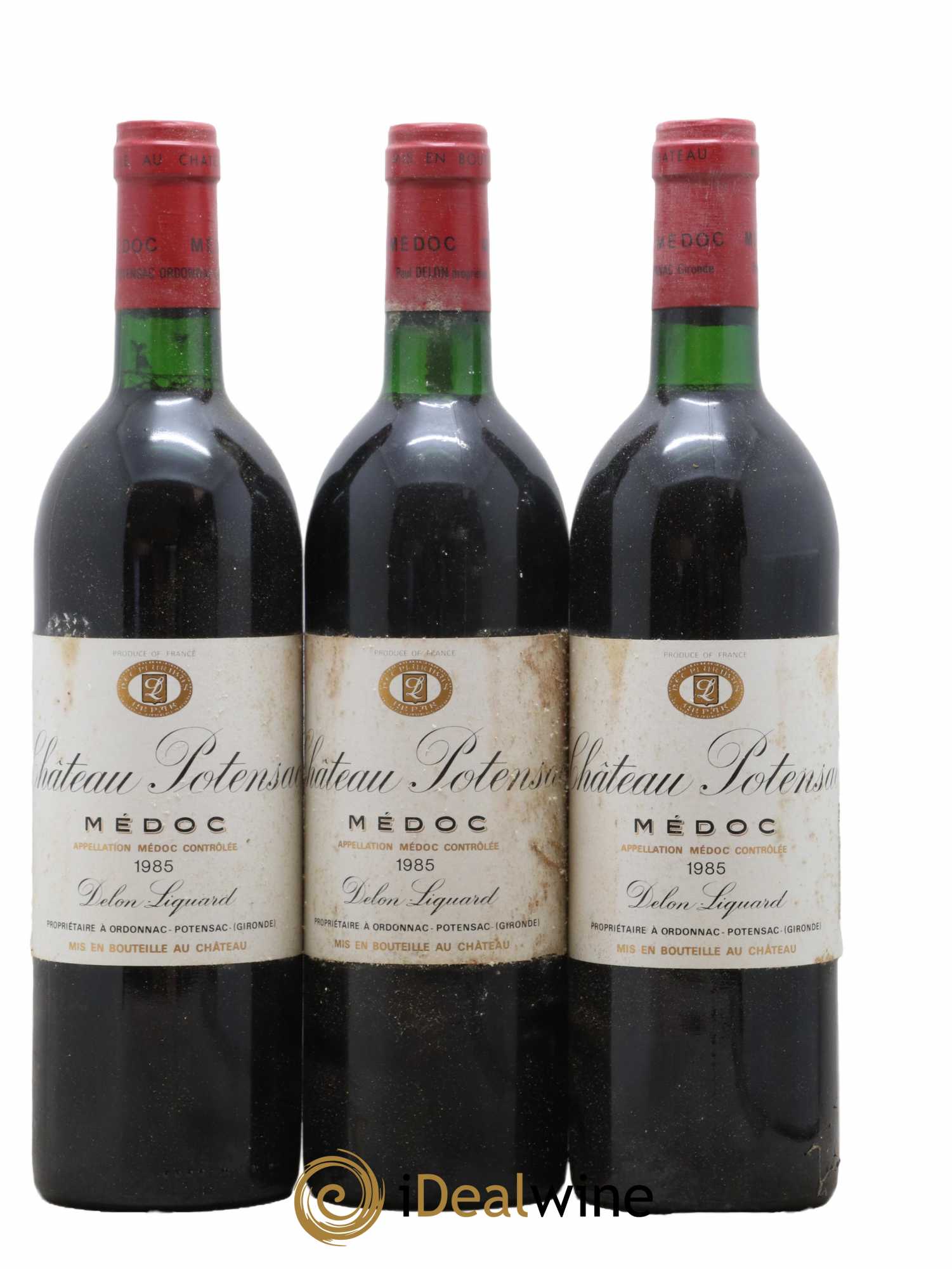 Château Potensac 1985 - Lot de 3 bouteilles - 0