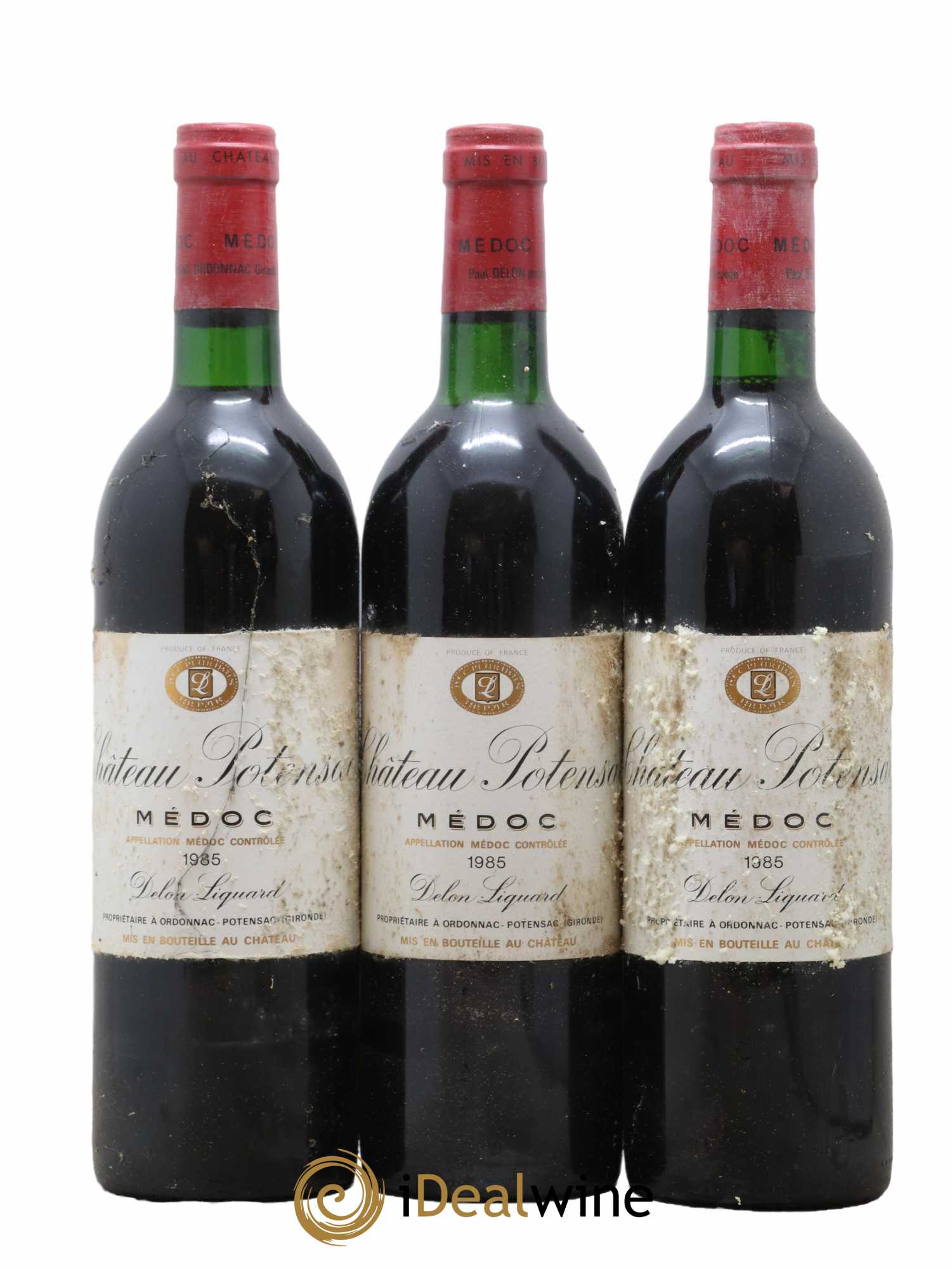 Château Potensac 1985 - Lot de 3 bouteilles - 0