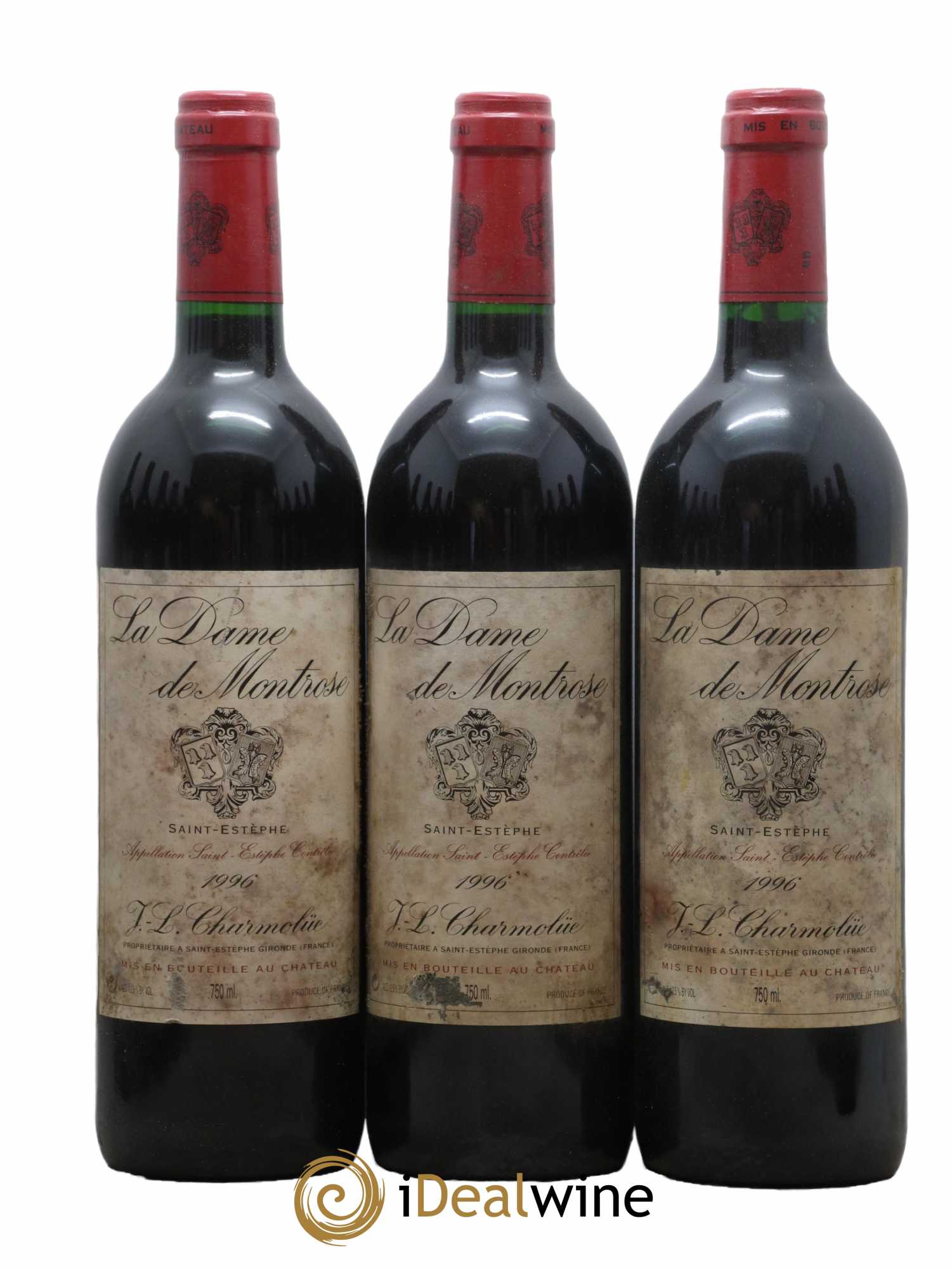 La Dame de Montrose Second Vin 1996 - Lot of 12 bottles - 1