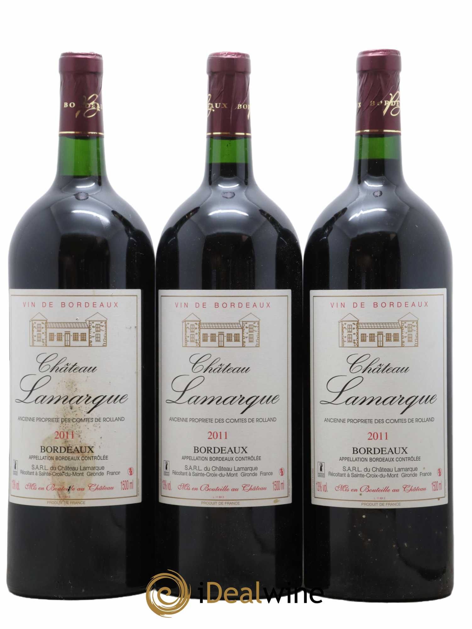 Château de Lamarque Cru Bourgeois 2011 - Lot de 3 magnums - 0