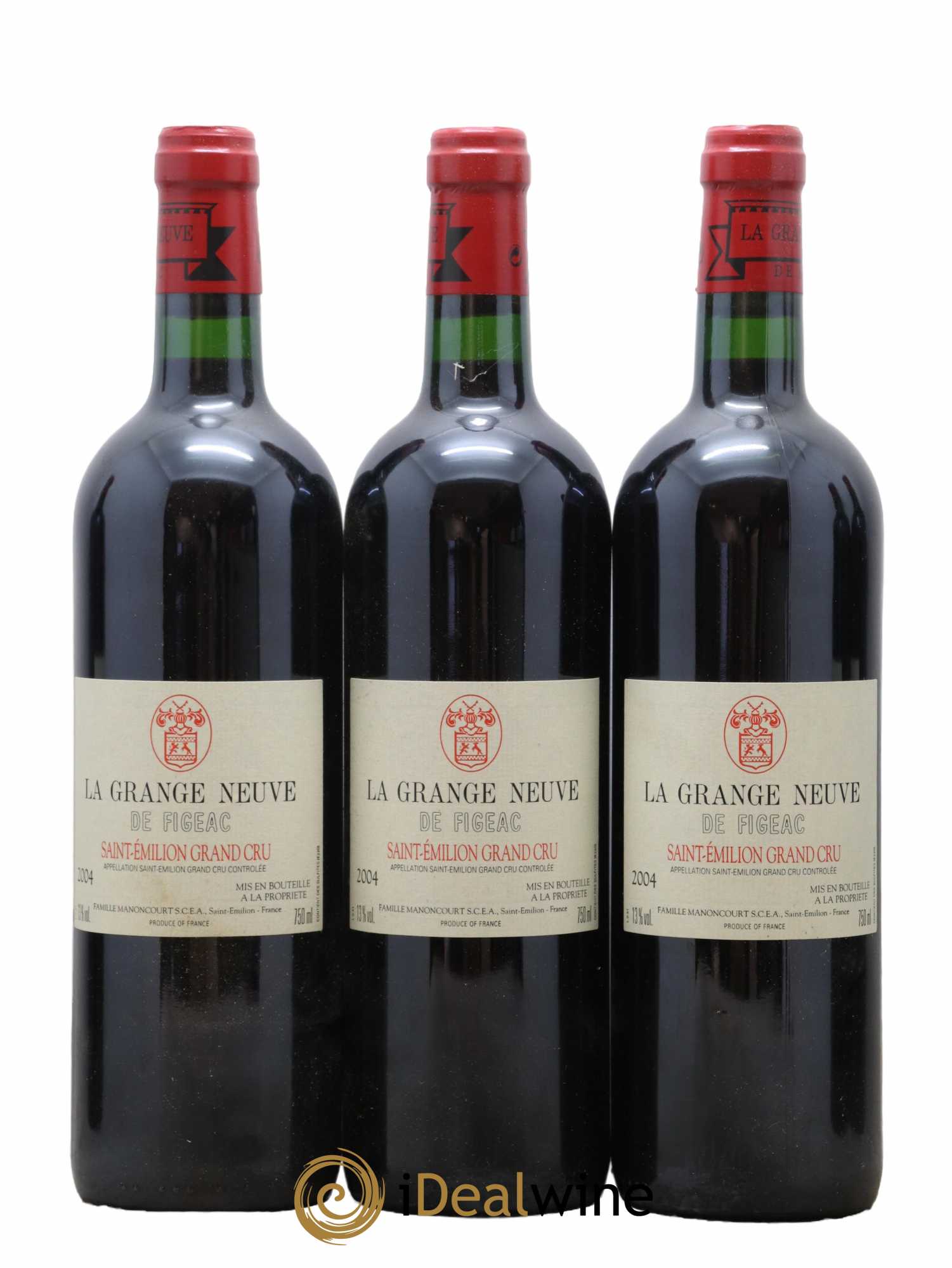 Château La Grange Neuve de Figeac 2004 - Lot of 12 bottles - 3
