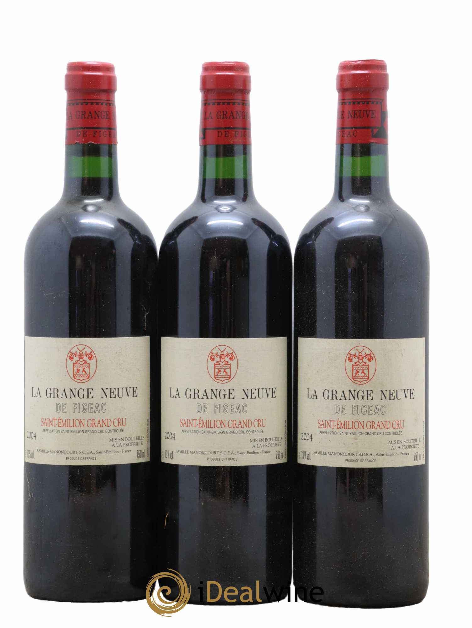 Château La Grange Neuve de Figeac 2004 - Lot of 12 bottles - 4
