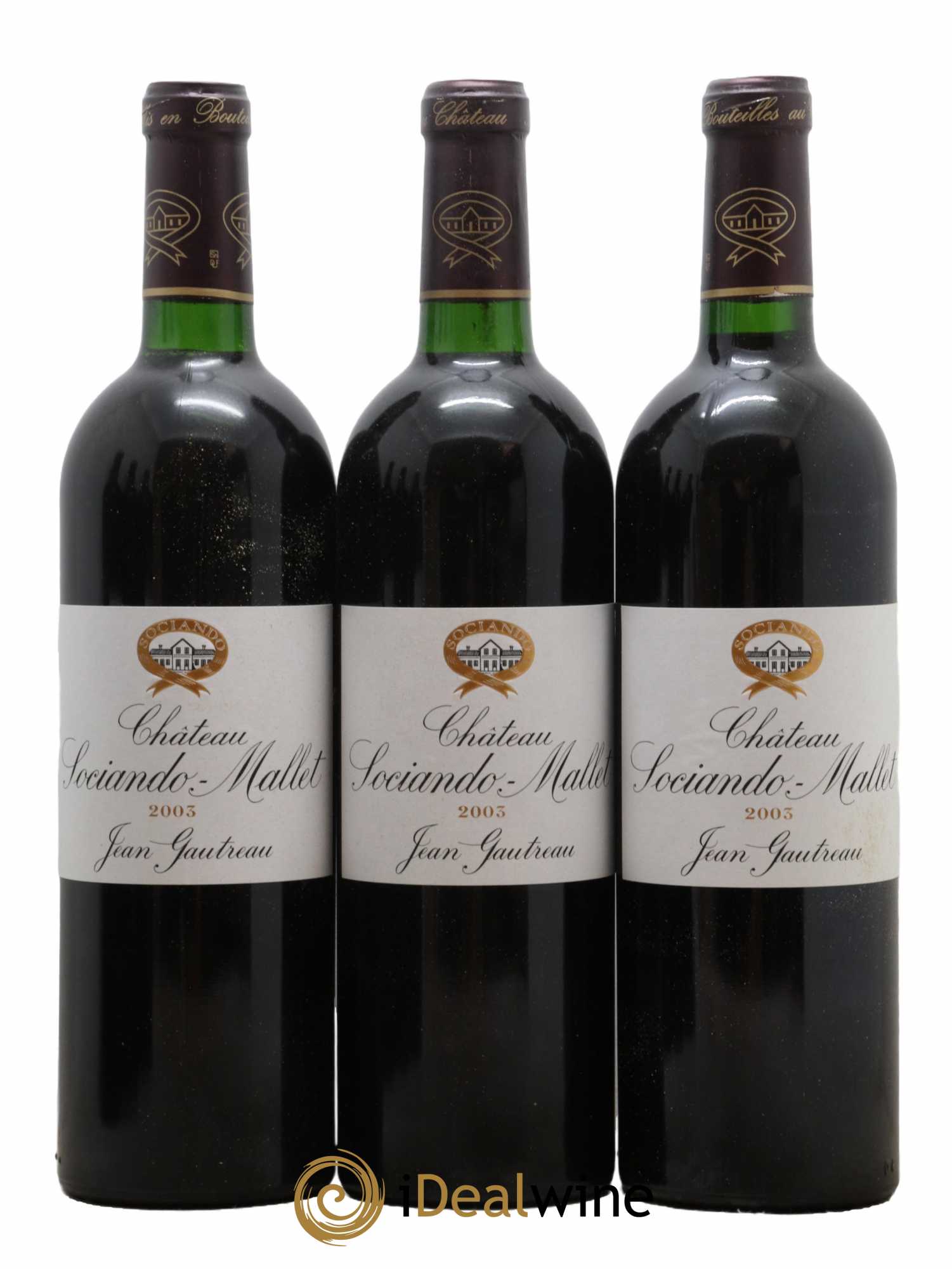 Château Sociando Mallet 2003 - Lot de 6 bouteilles - 1