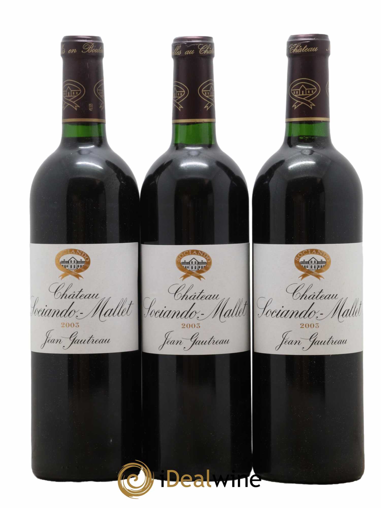Château Sociando Mallet 2003 - Lot de 6 bouteilles - 2