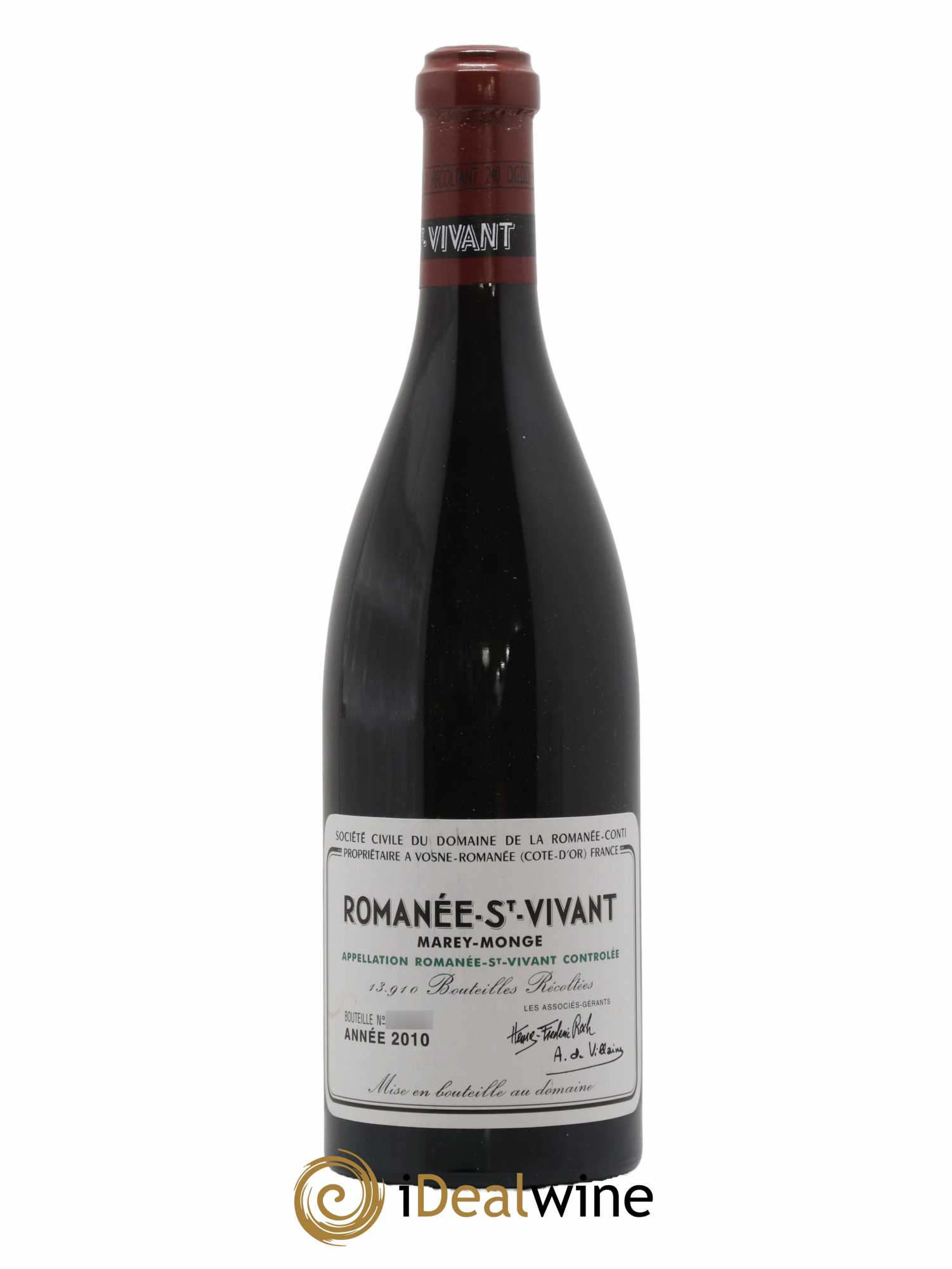 Romanée-Saint-Vivant Grand Cru Domaine de la Romanée-Conti 2010 - Lot de 1 bouteille - 0