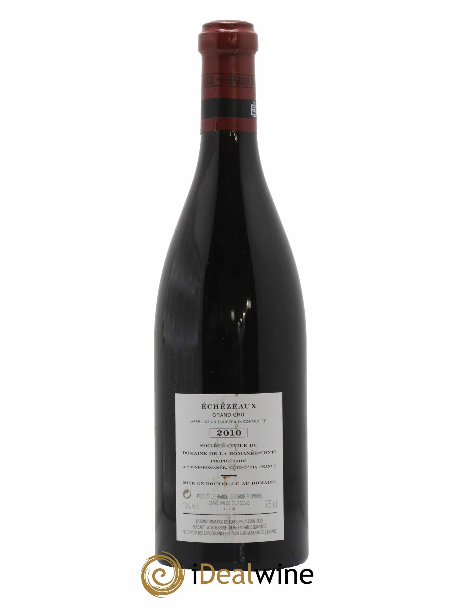 Echezeaux Grand Cru Domaine de la Romanée-Conti 2010 - Lot de 1 bouteille - 1