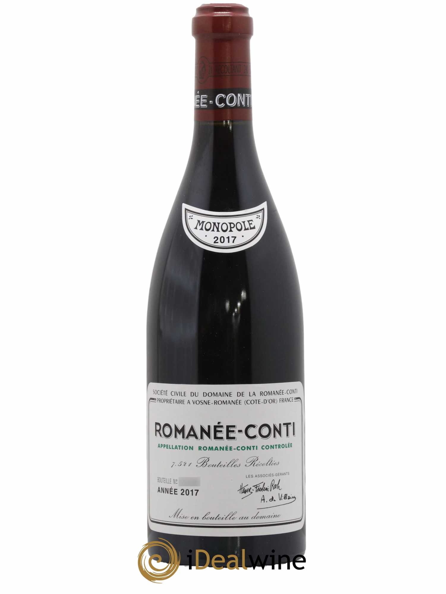 Romanée-Conti Grand Cru Domaine de la Romanée-Conti 2017 - Lot de 1 bouteille - 0