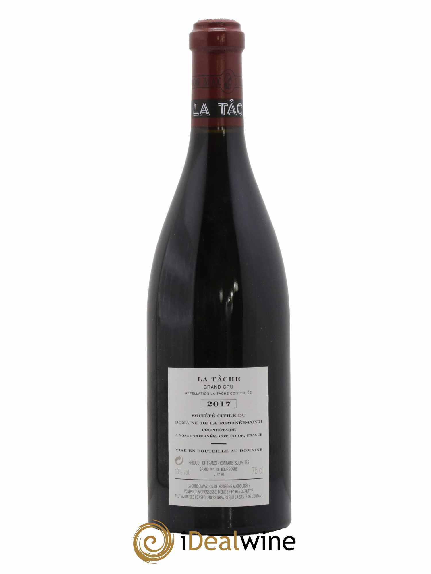 La Tâche Grand Cru Domaine de la Romanée-Conti 2017 - Lot of 1 bottle - 1
