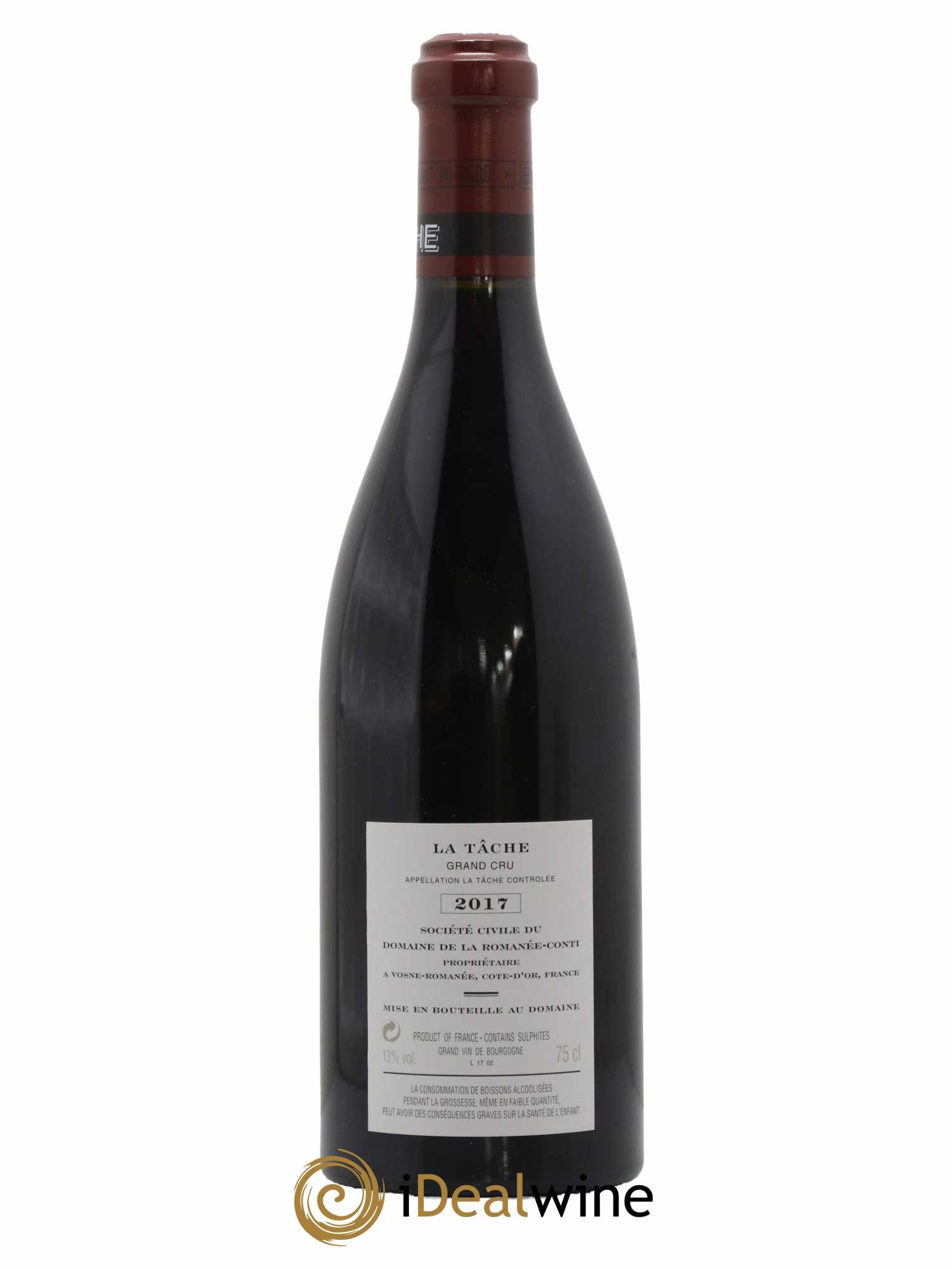 La Tâche Grand Cru Domaine de la Romanée-Conti 2017 - Lot of 1 bottle - 1