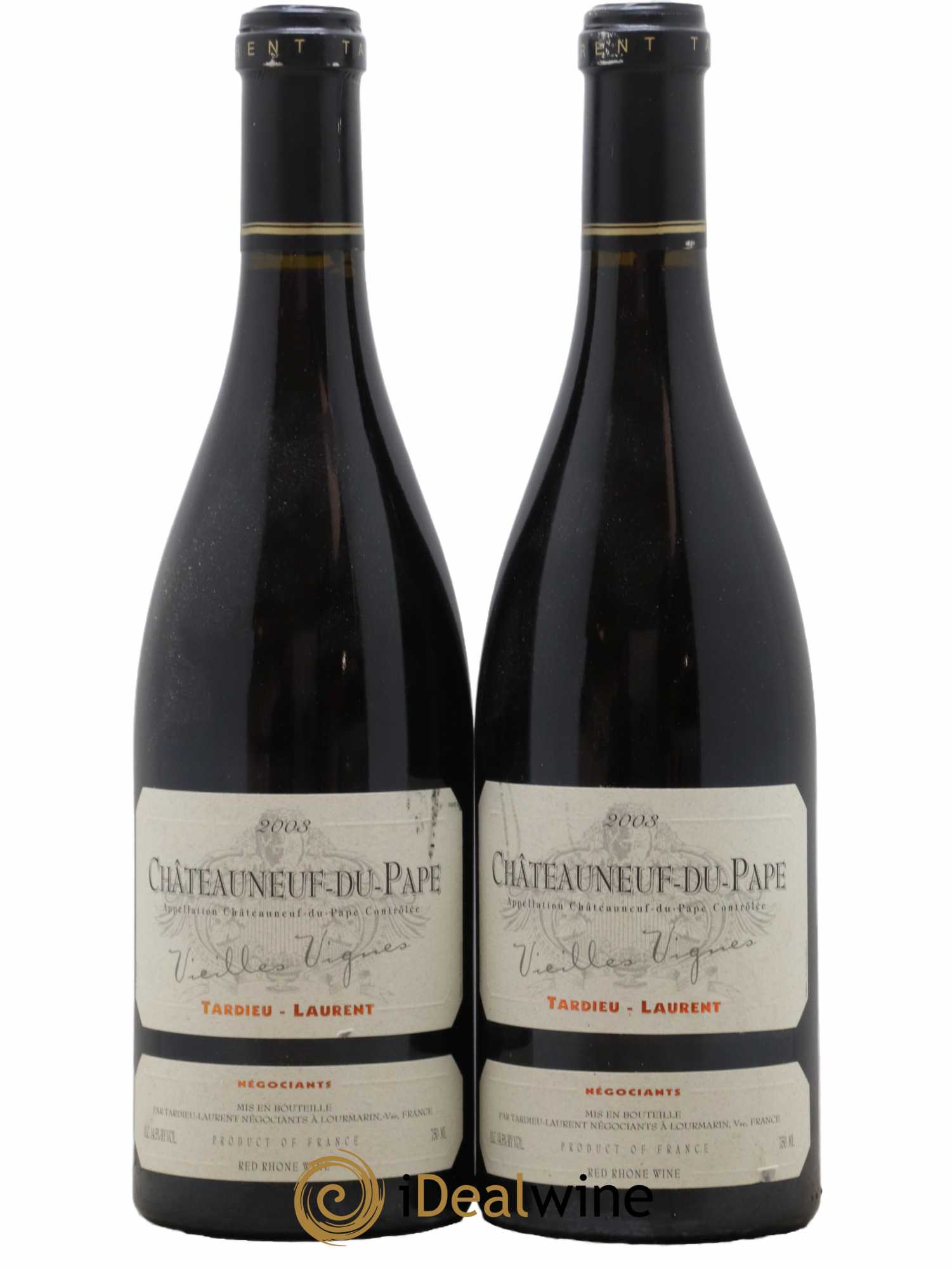 Châteauneuf-du-Pape Tardieu-Laurent Vieilles vignes Famille Tardieu 2003 - Posten von 2 Flaschen - 0