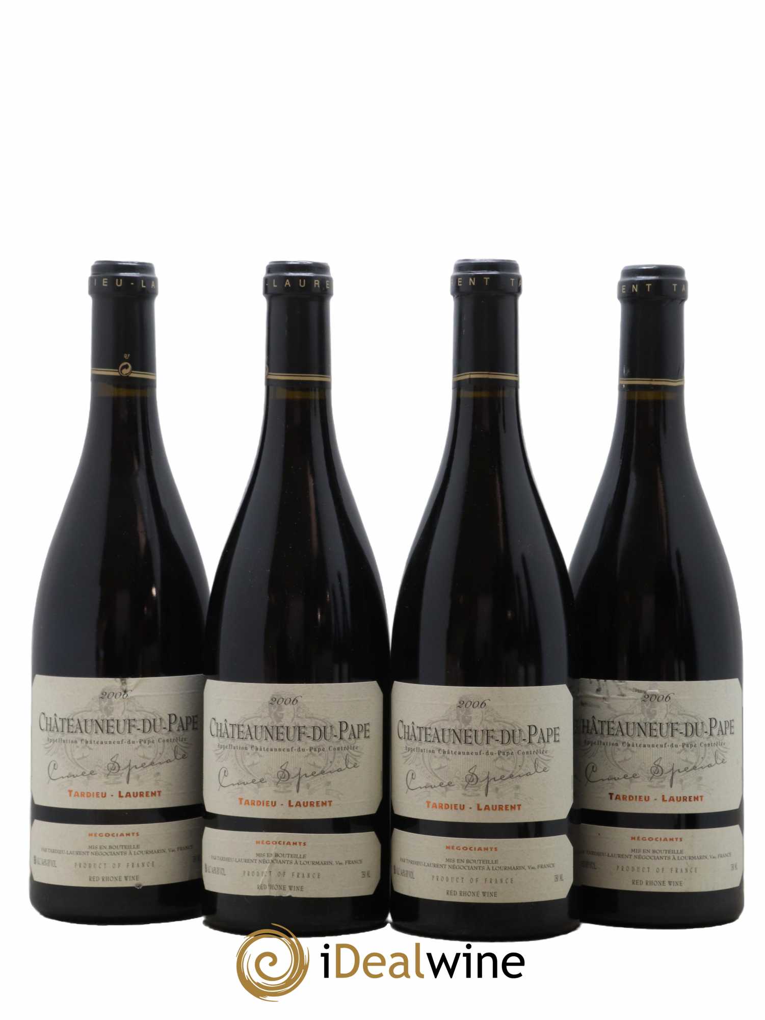 Châteauneuf-du-Pape Tardieu-Laurent Cuvée spéciale Famille Tardieu 2006 - Lot de 4 bouteilles - 0