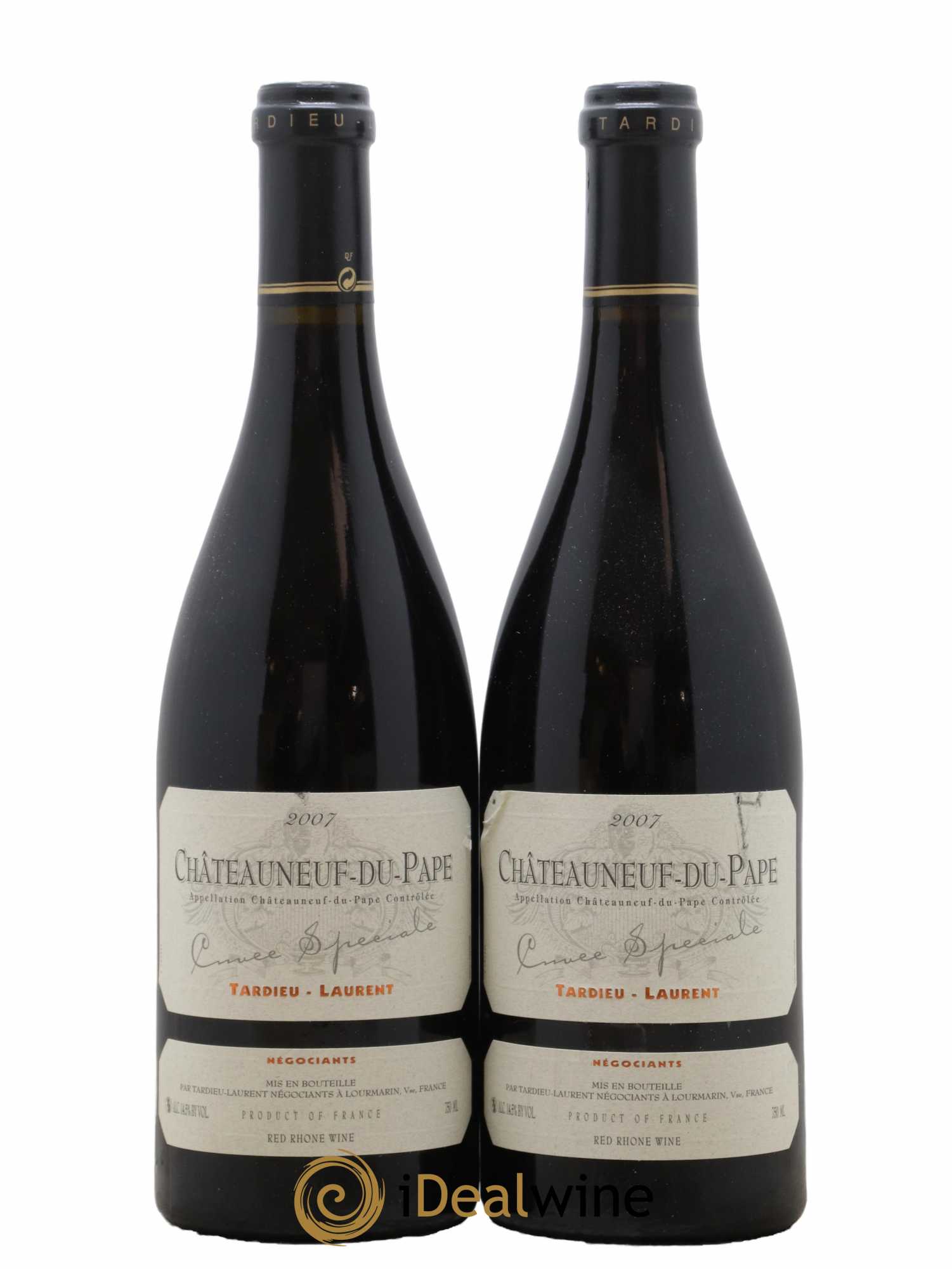 Châteauneuf-du-Pape Tardieu-Laurent Cuvée spéciale Famille Tardieu 2007 - Lot de 2 bouteilles - 0