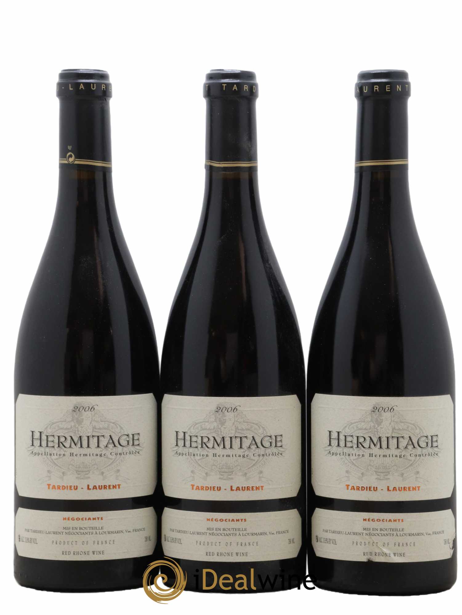 Hermitage Maison Tardieu-Laurent 2006 - Lot of 3 bottles - 0