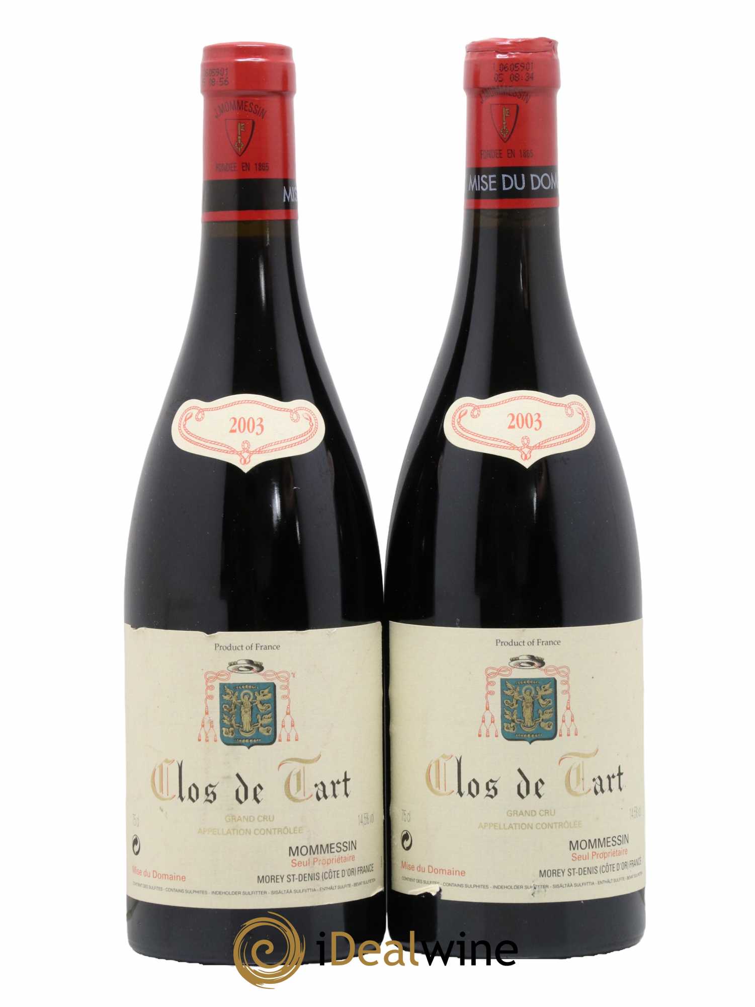 Clos de Tart Grand Cru Clos de Tart 2003 - Lot de 2 bouteilles - 0