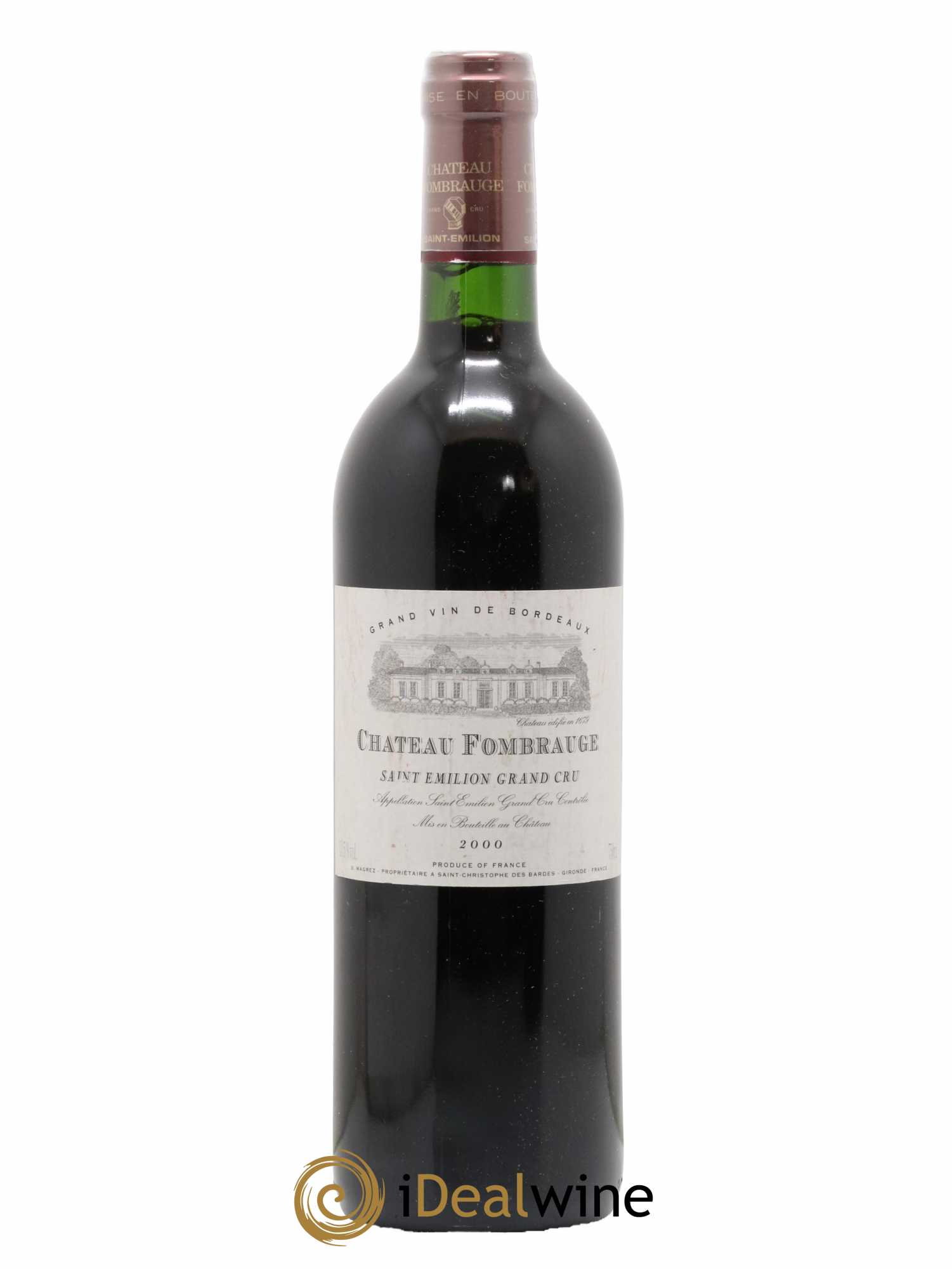 Château Fombrauge Grand Cru Classé 2000 - Lot de 1 bouteille - 0