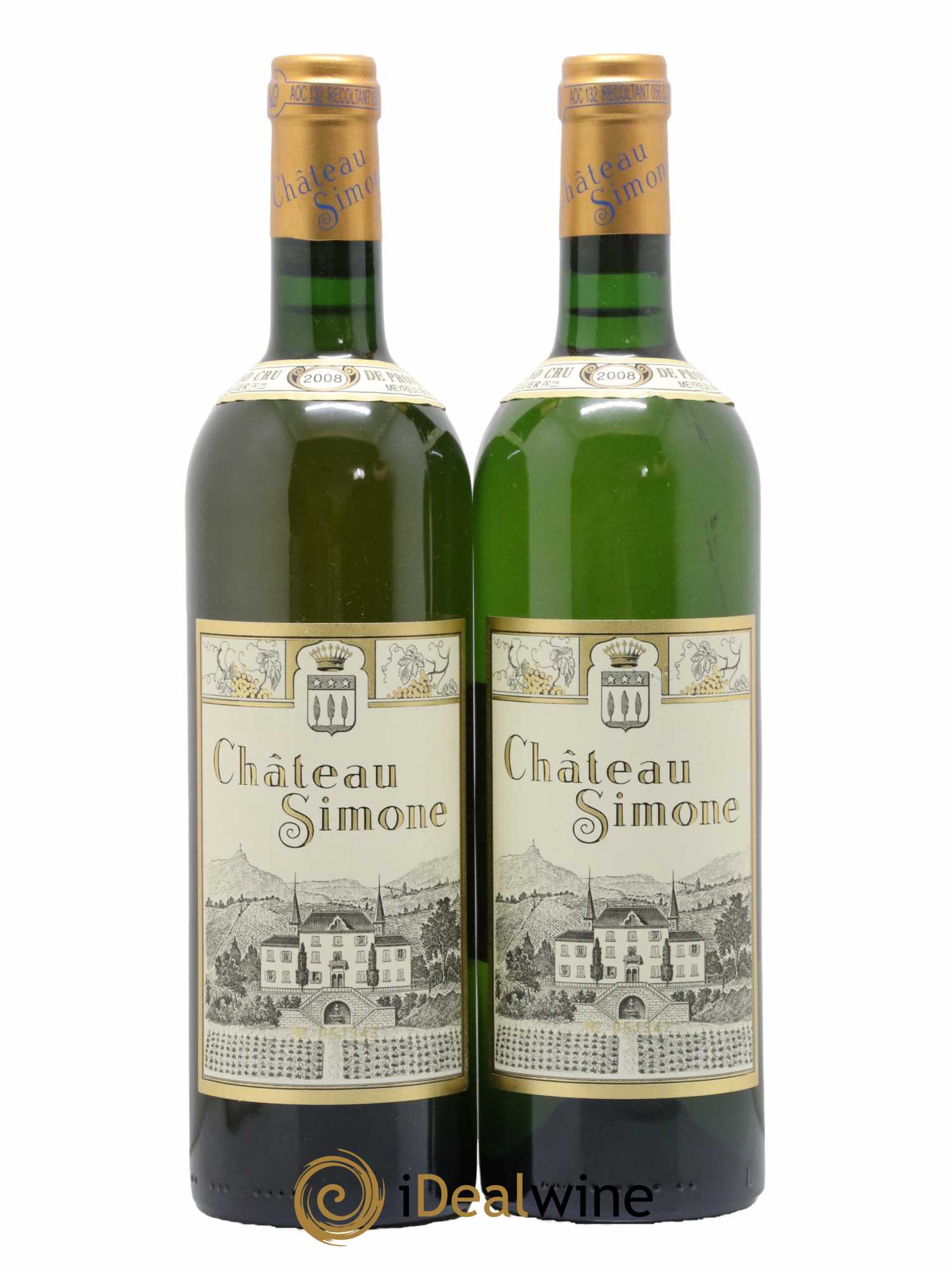 Palette Château Simone Famille Rougier 2008 - Lot de 2 bouteilles - 0