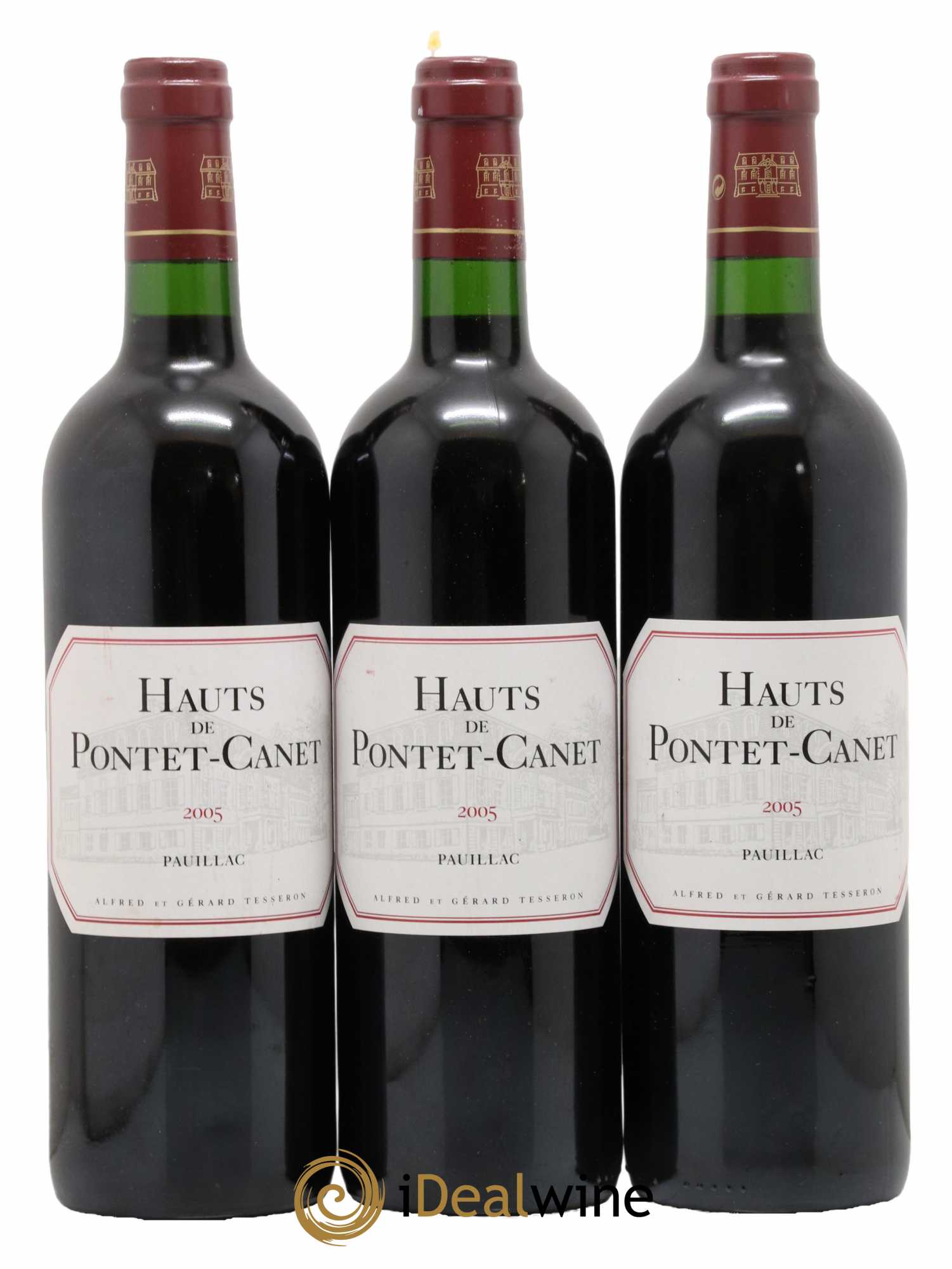 Les Hauts de Pontet-Canet Second Vin 2005 - Lot de 3 bouteilles - 0