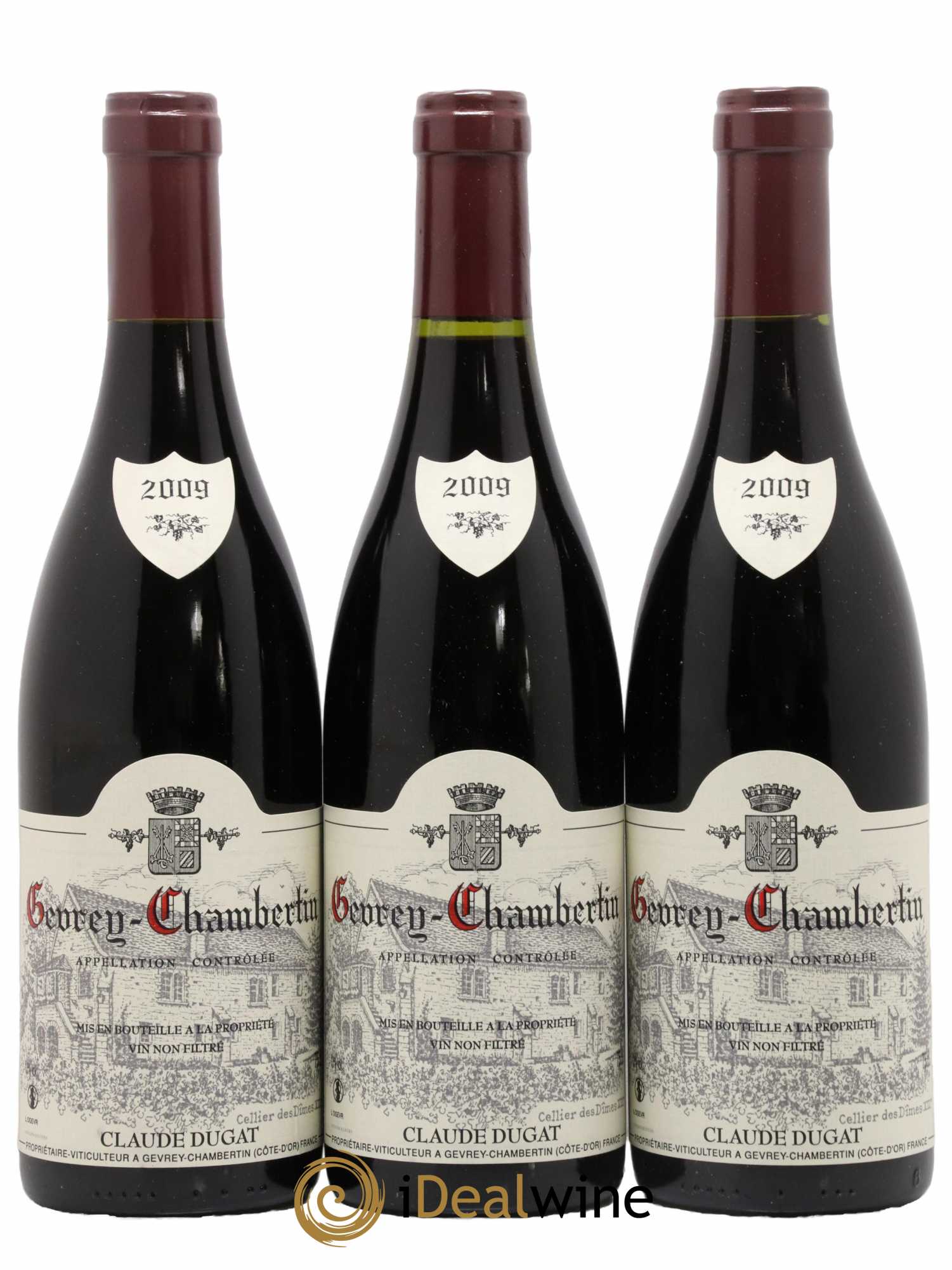 Gevrey-Chambertin Claude Dugat 2009 - Lot de 3 bouteilles - 0
