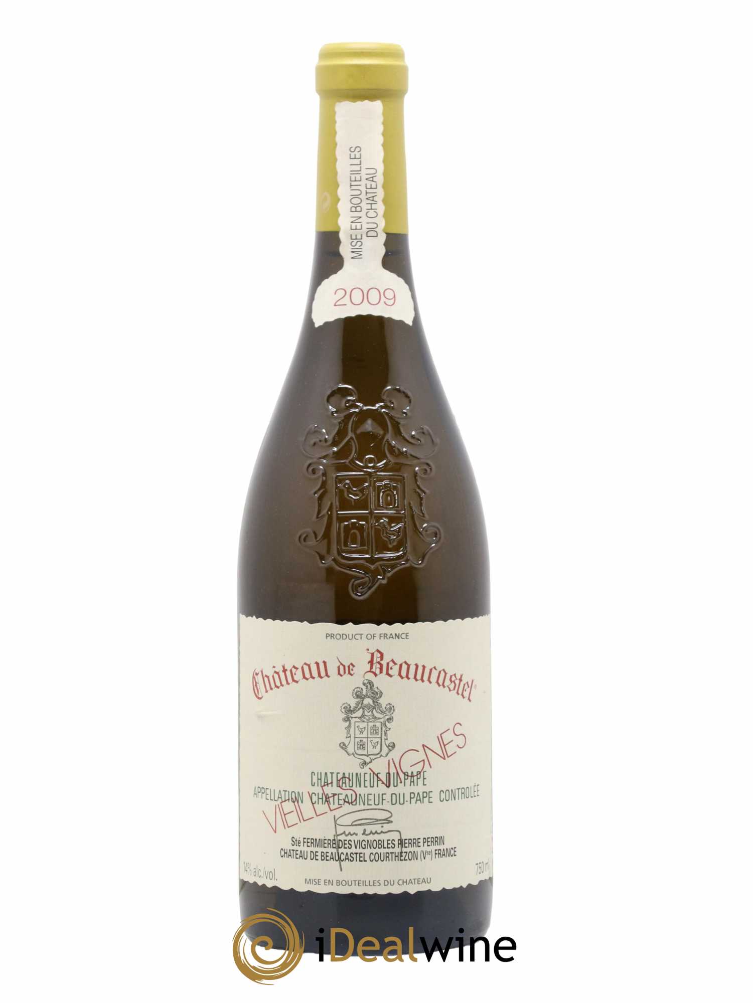 Châteauneuf-du-Pape Château de Beaucastel Vieilles vignes Roussanne Famille Perrin 2009 - Lot of 1 bottle - 0