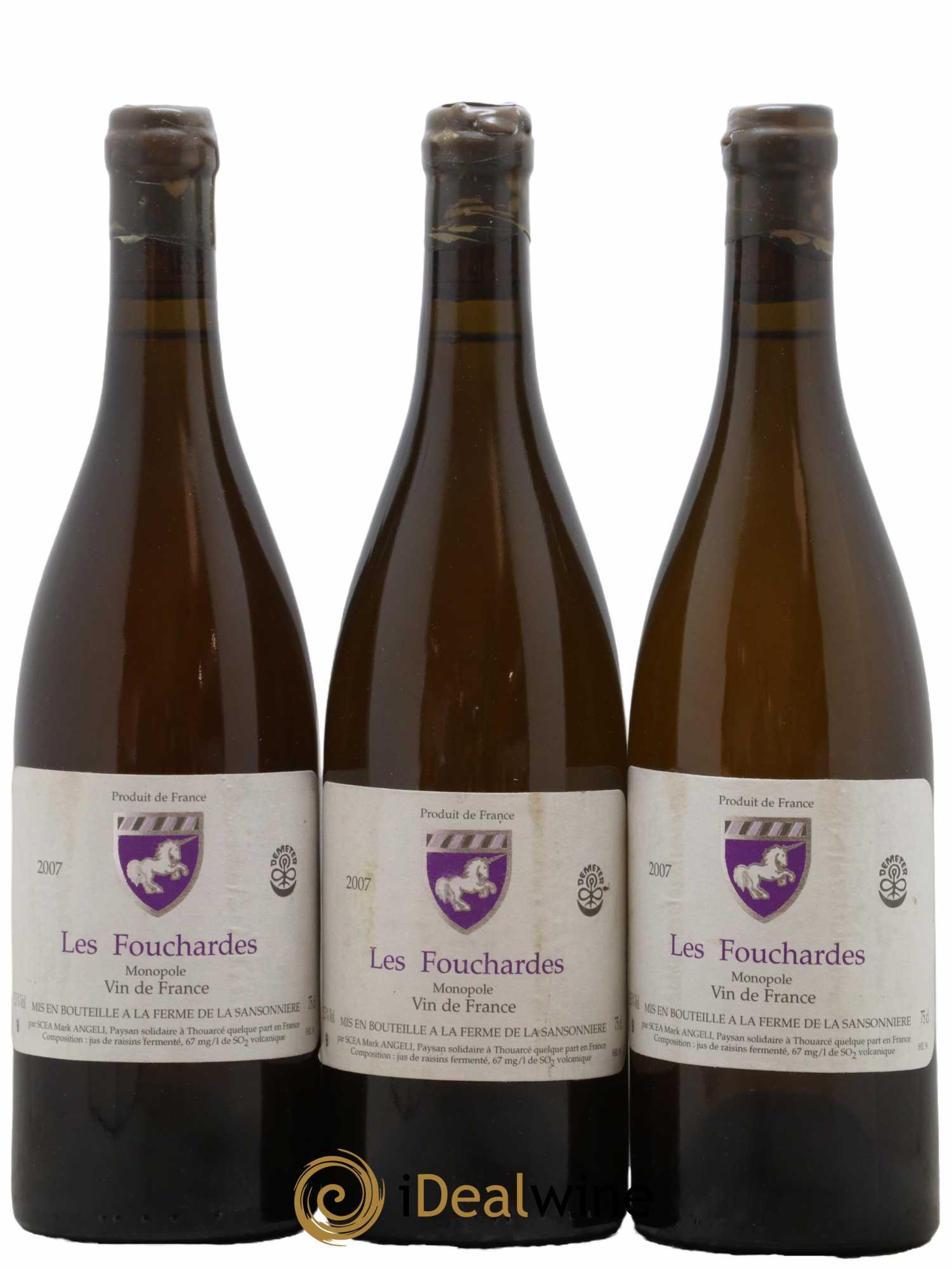 Vin de France Les Fouchardes Mark Angeli (Domaine) - Ferme de la Sansonnière 2007 - Posten von 3 Flaschen - 0